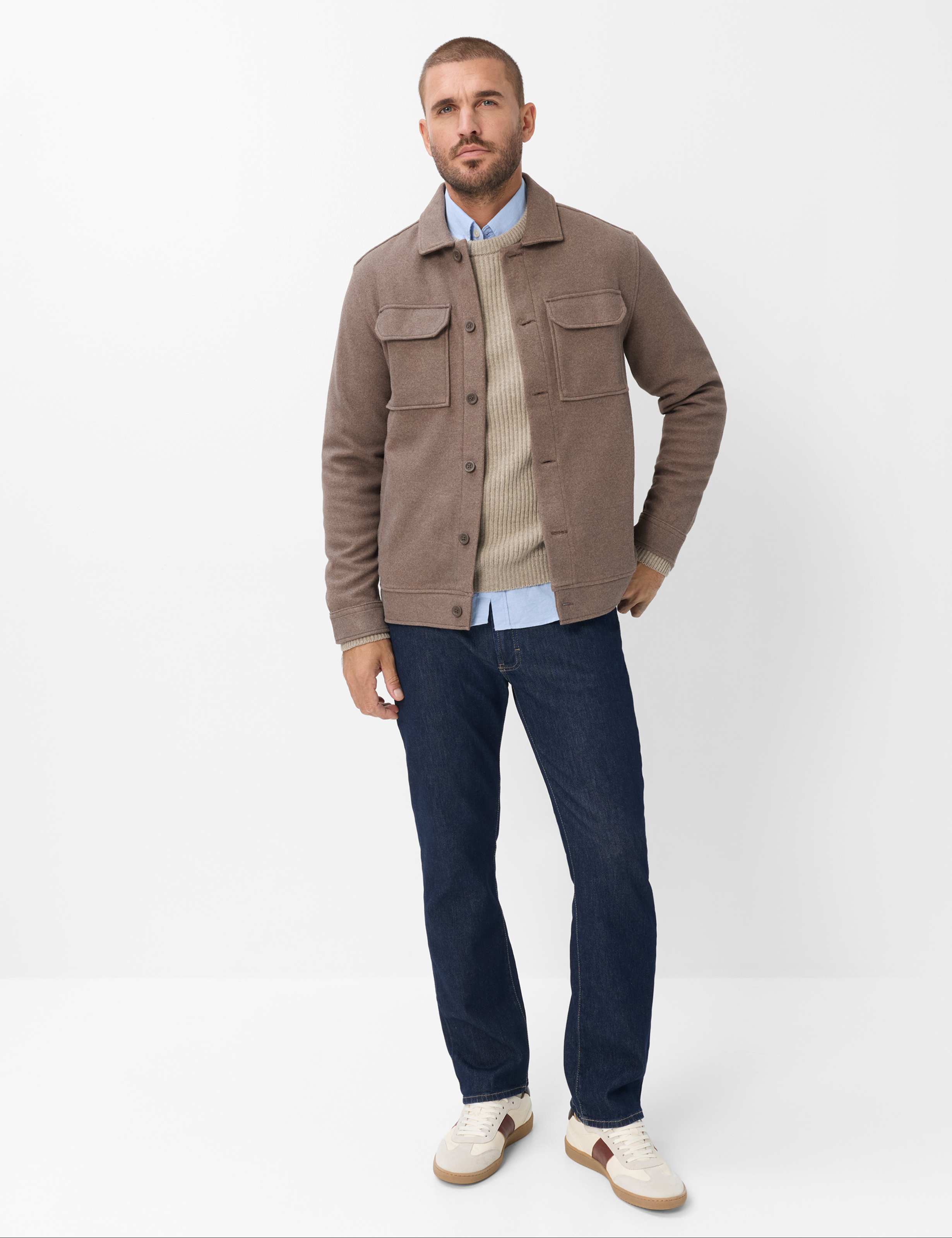Herren Style ROCCO Hellbraun  Model Outfit