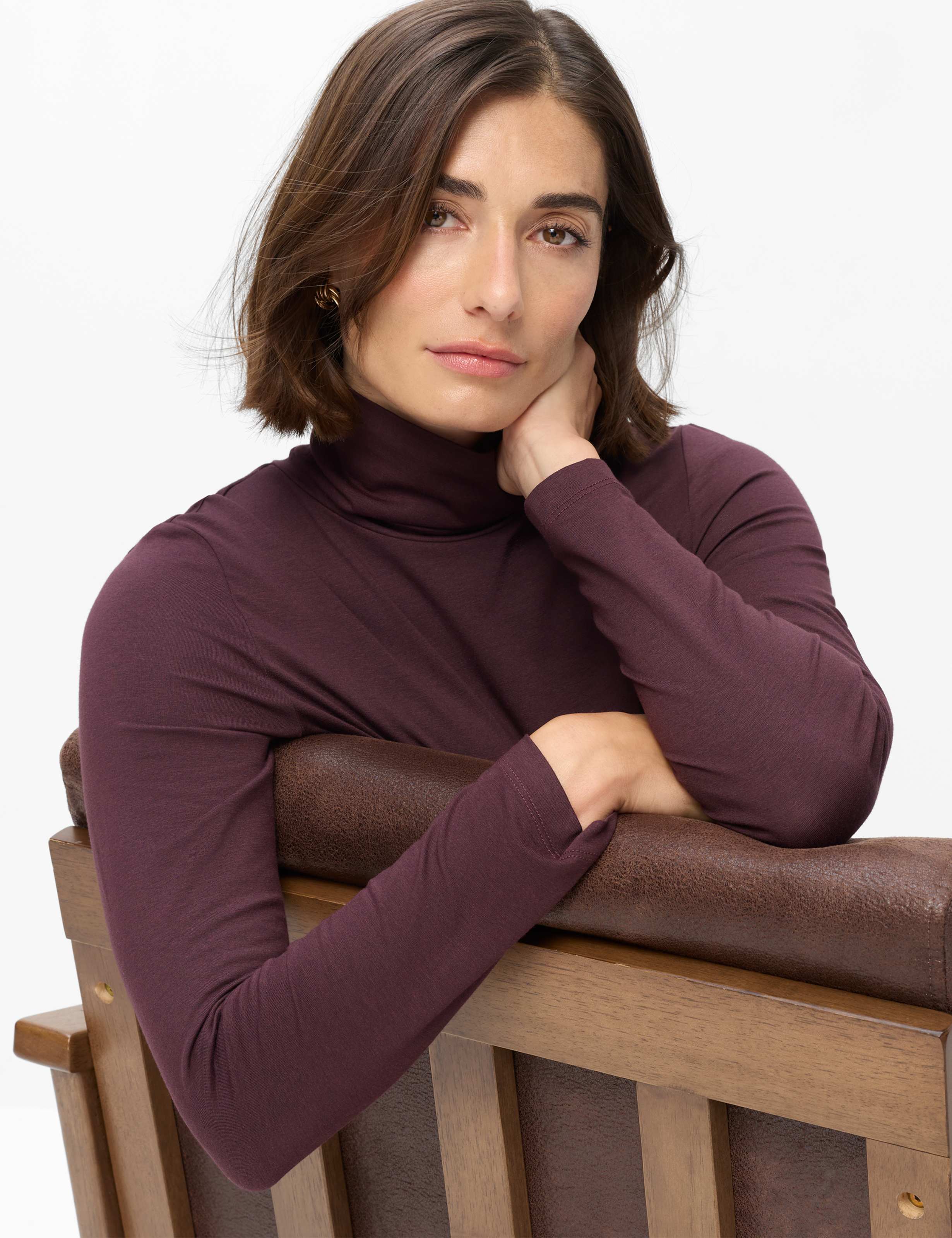 Damen Style CARINA L Dunkles Lila  Detail 1