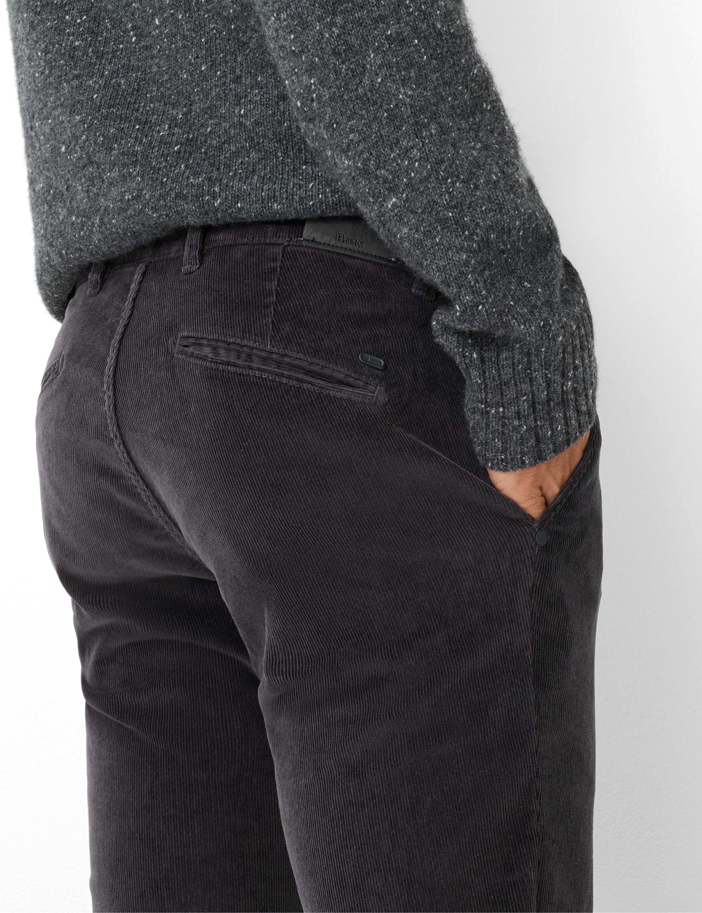 Men Style SILVIO Dark Gray Slim Fit Detail 2