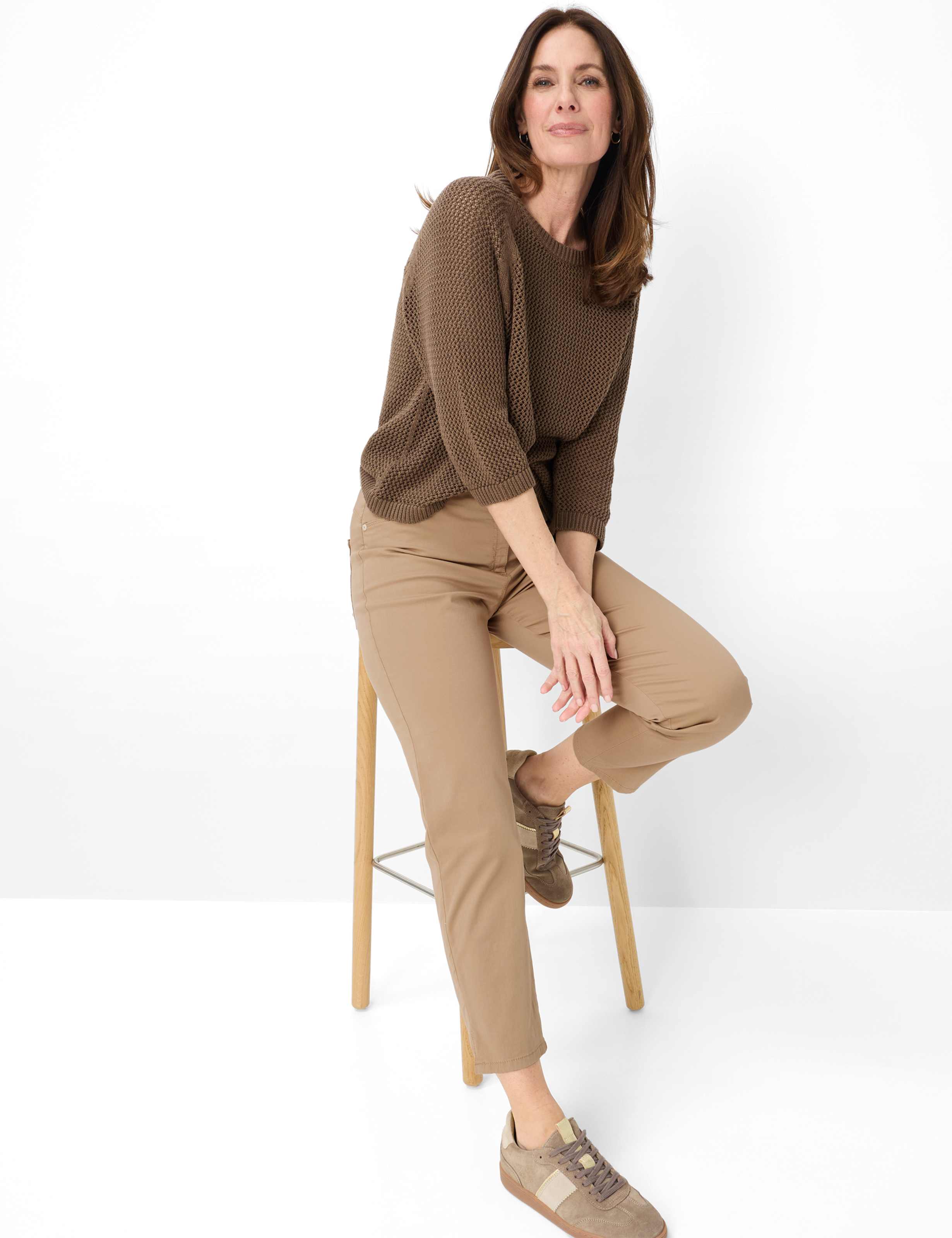Femme Style CAREN 6/8 Marron Clair Comfort Plus Fit Détail 1