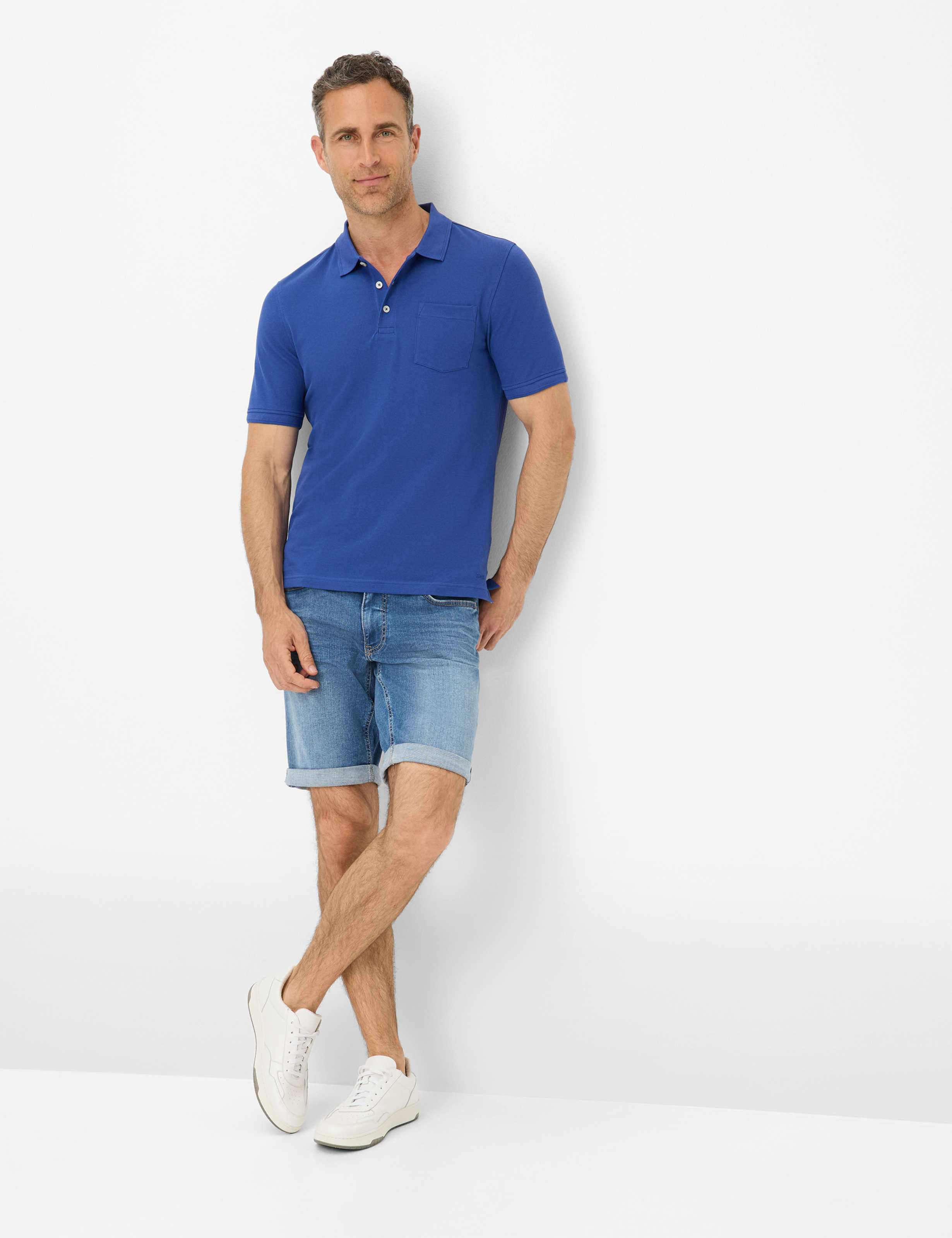 Herren Style PETE Blau  Model Outfit