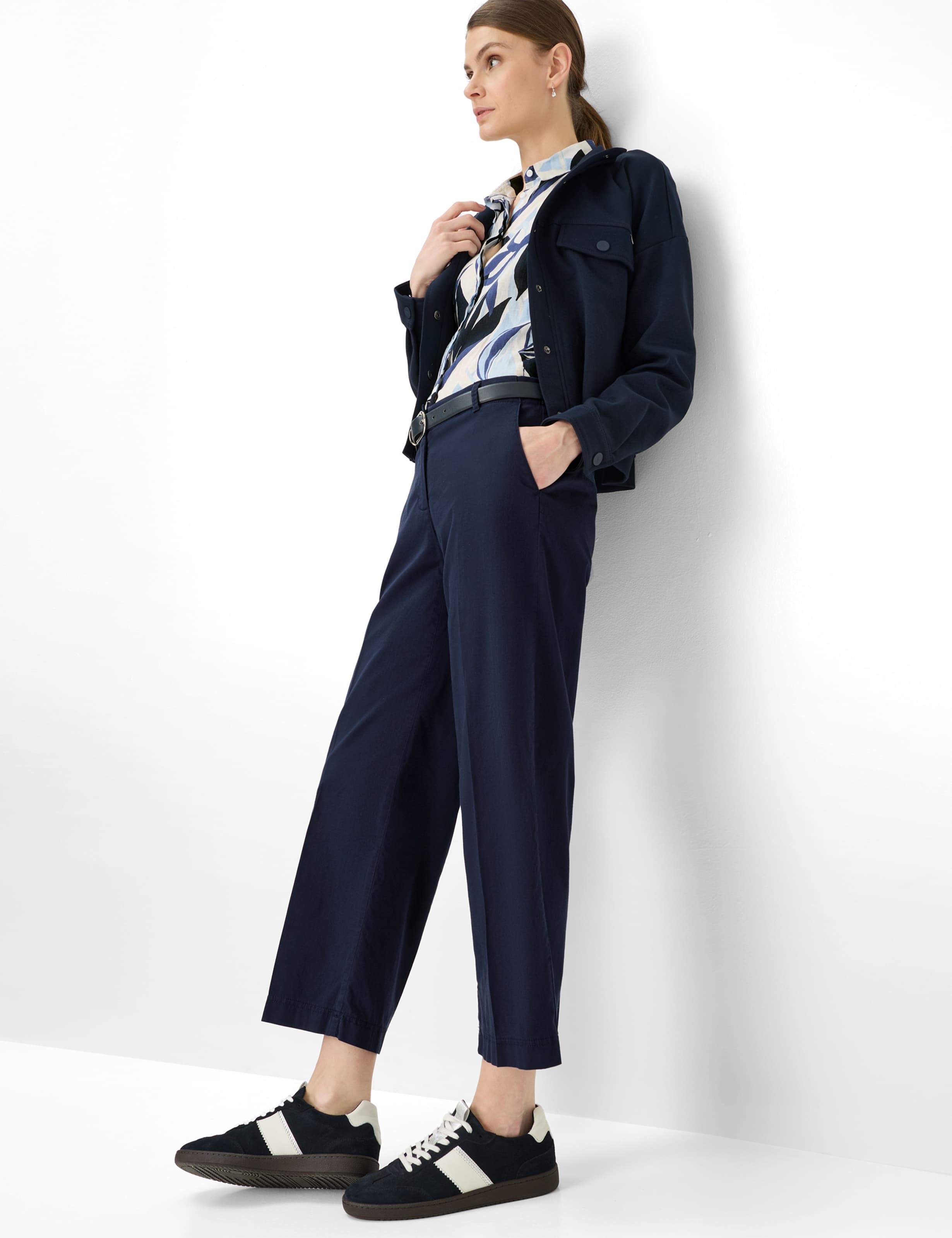 Women Style MAINE S Dark Blue Wide Leg Detail 1