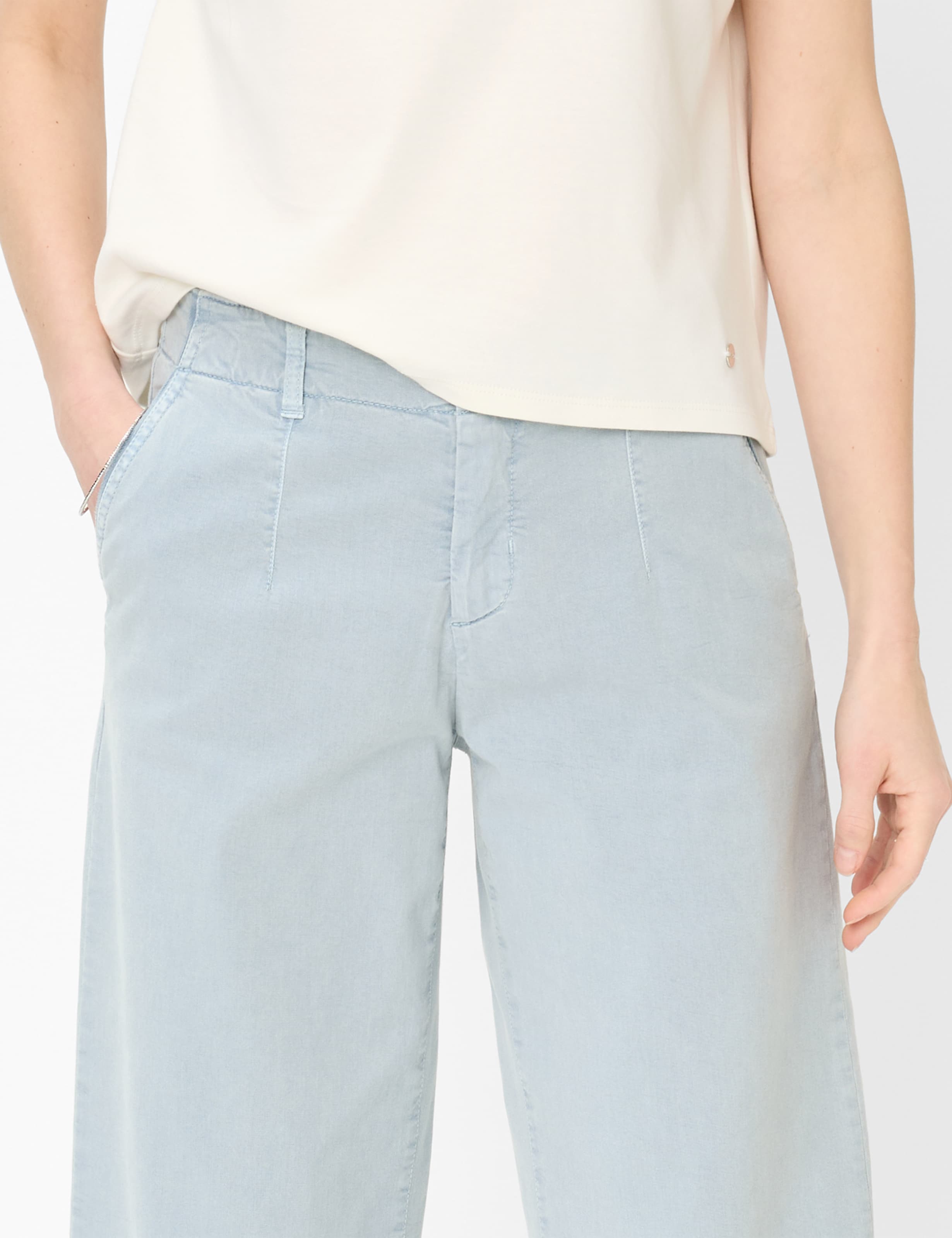 Women Style MAINE S Light Blue Wide Leg Detail 1