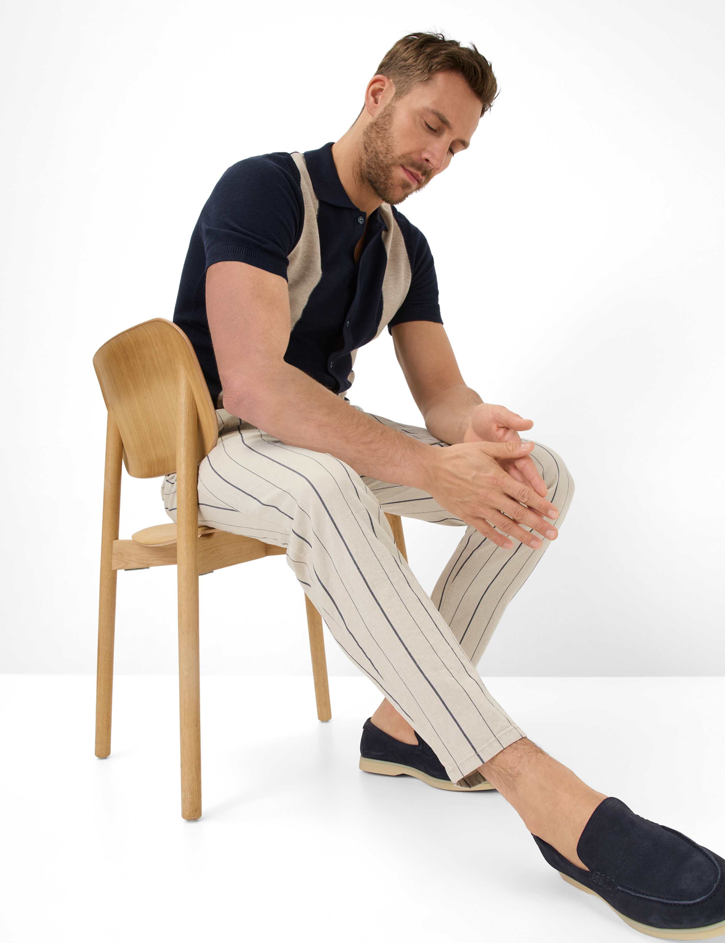 Homme Style TINO Beige Relaxed Fit Détail 1
