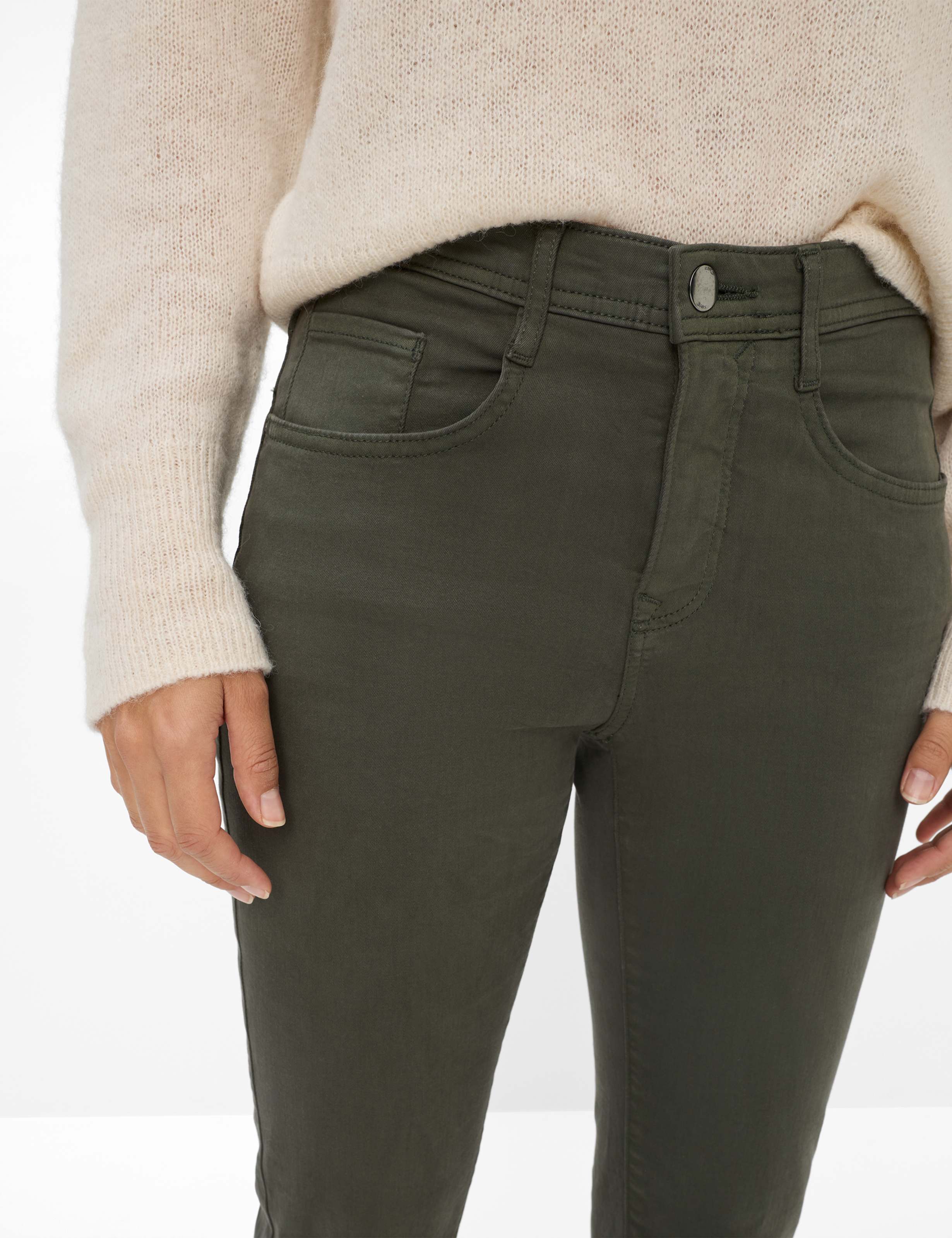 Femme Style CAROLA Denim Vert Foncé Feminine Fit Détail 2