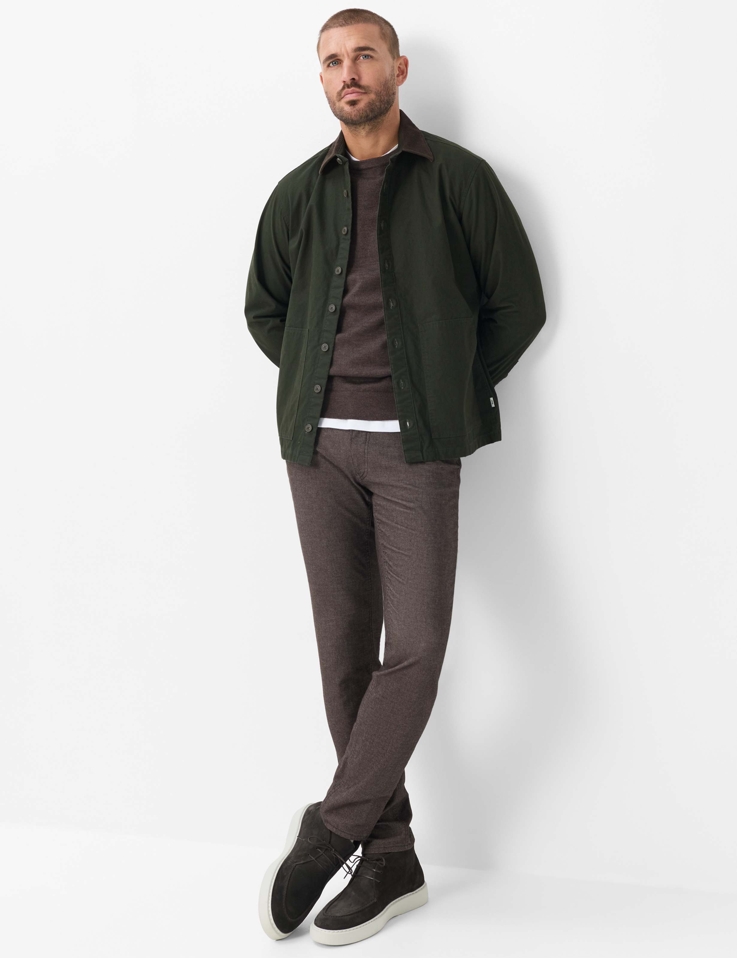 Herren Style RICK Dunkelbraun  Model Outfit