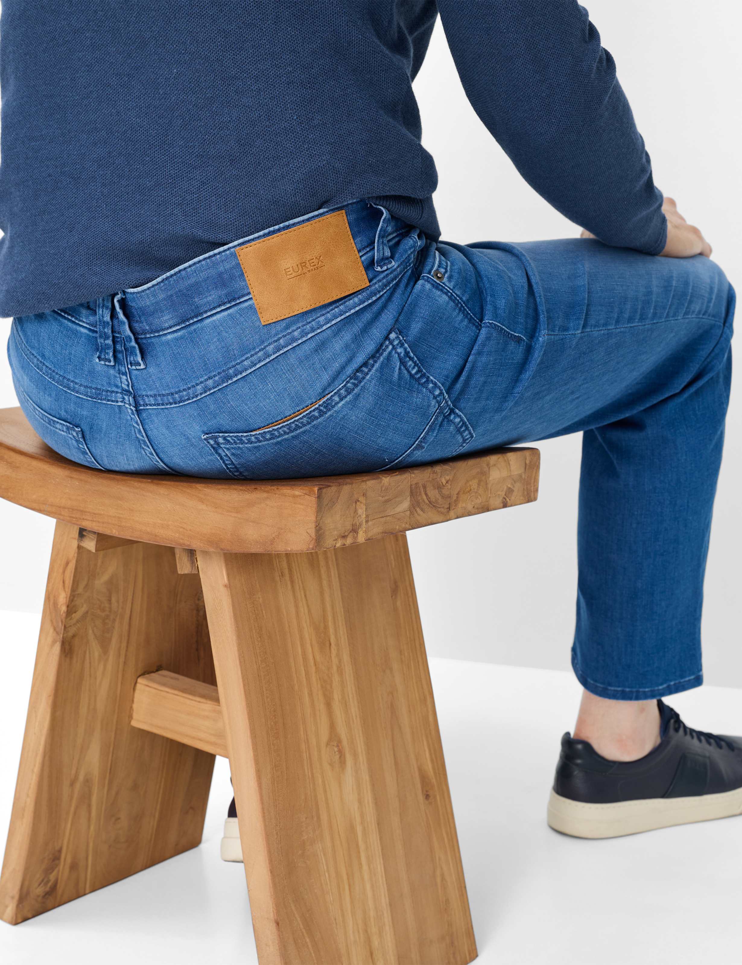 Herren Style LUKE Denim Blau Regular Fit Detail 1