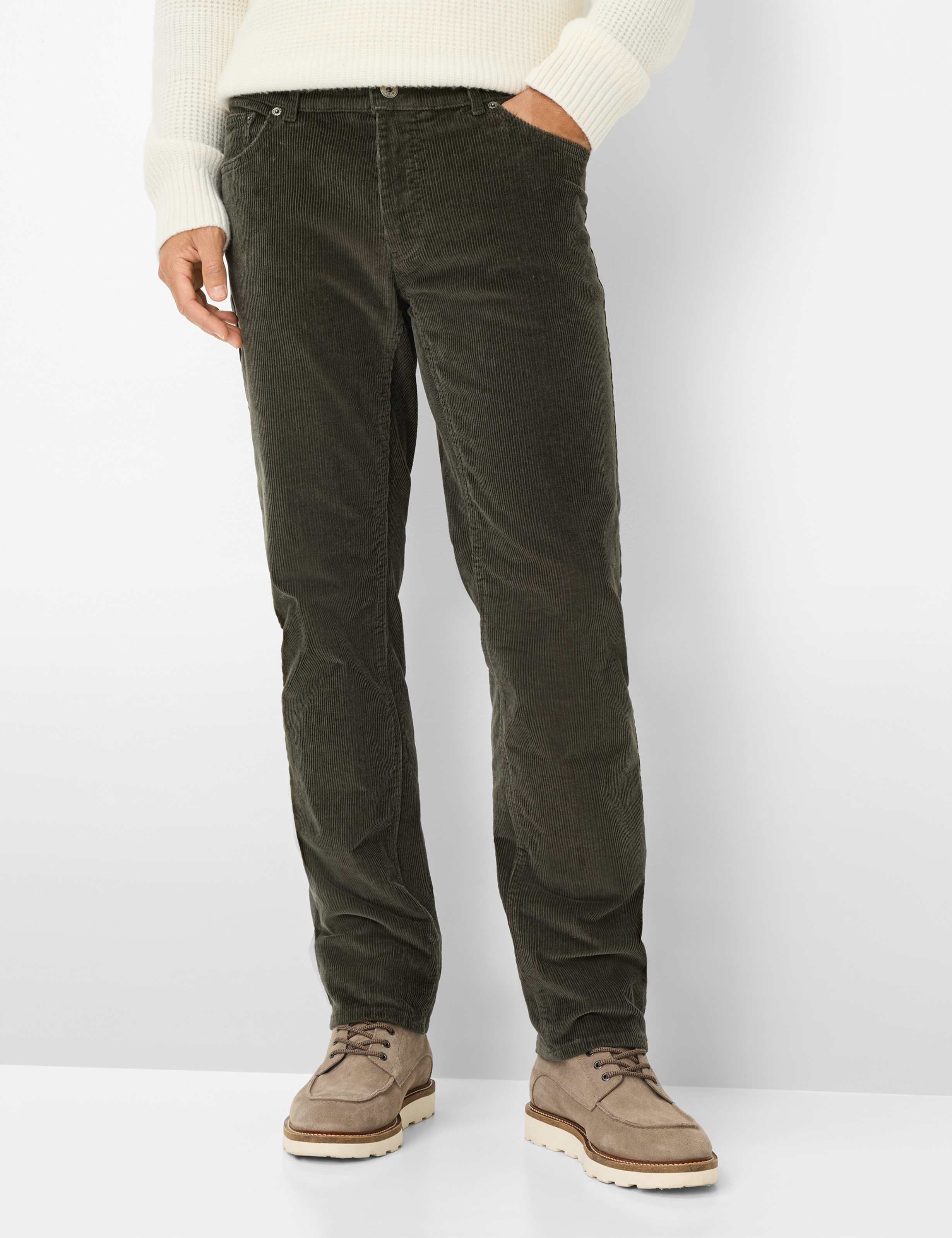 Thumbnail - Brax Herren Five-Pocket-Hose Style COOPER OLIVE Grün Oliv, grün - oliv, Gr. 38/30