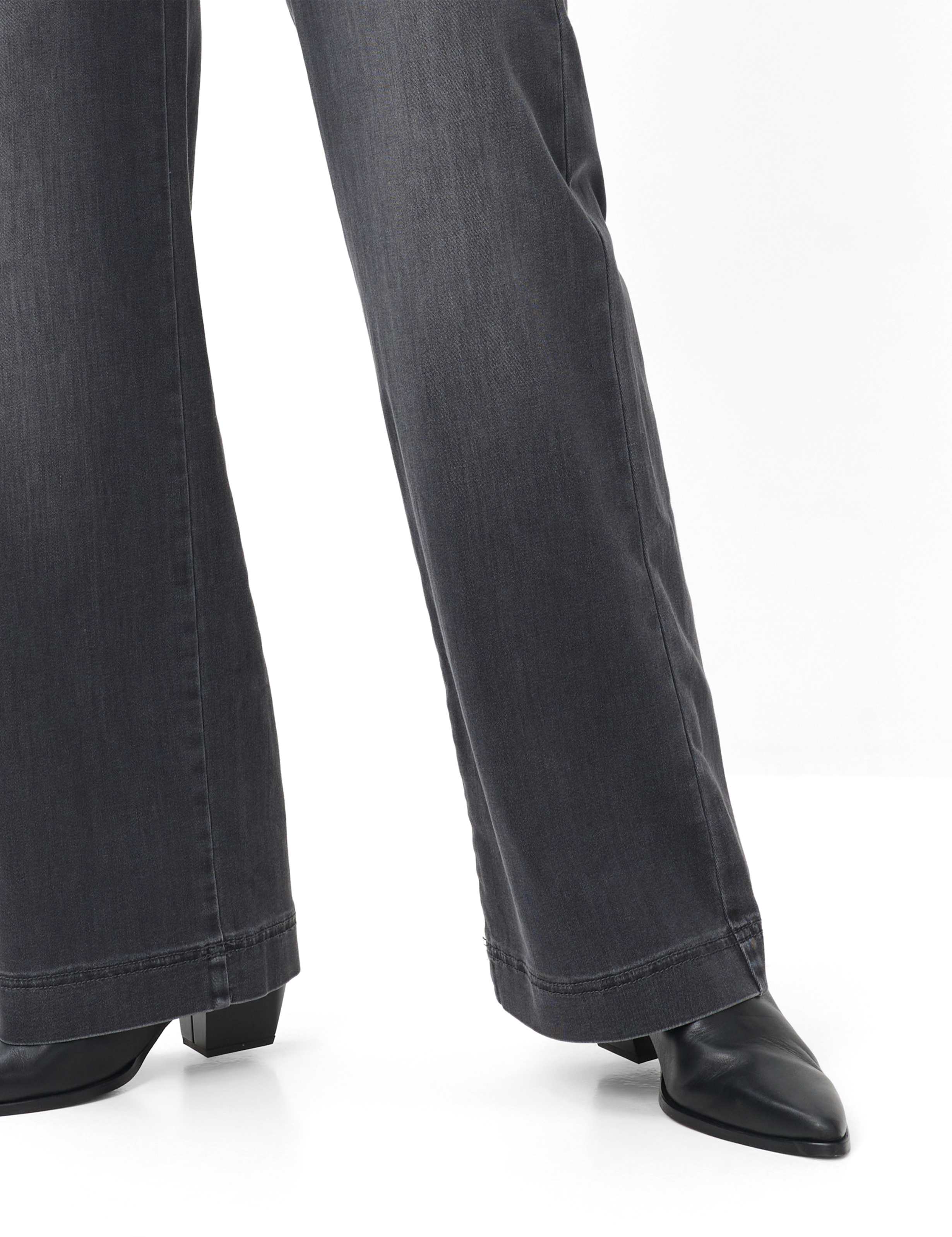 Femme Style PAM FLARED Denim Gris Clair  Détail 1