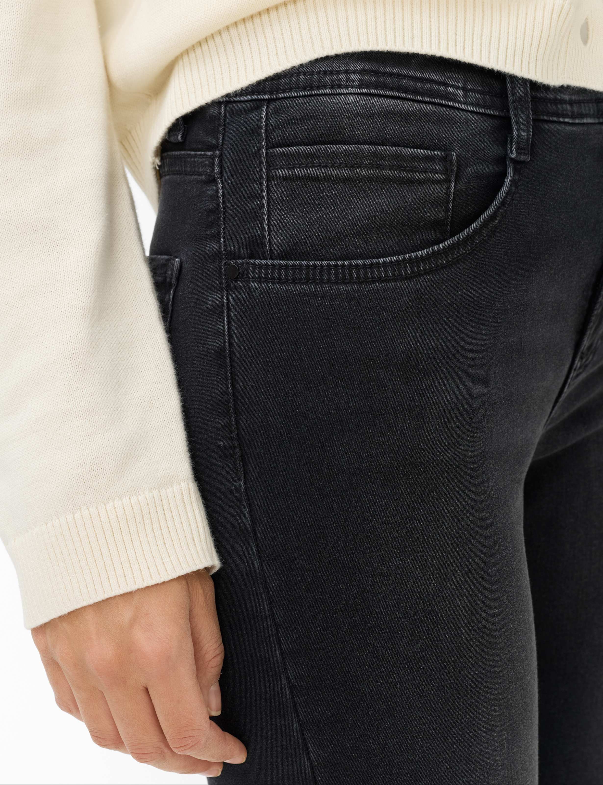 Damen Style CAROLA Denim Dunkelgrau Feminine Fit Detail 2