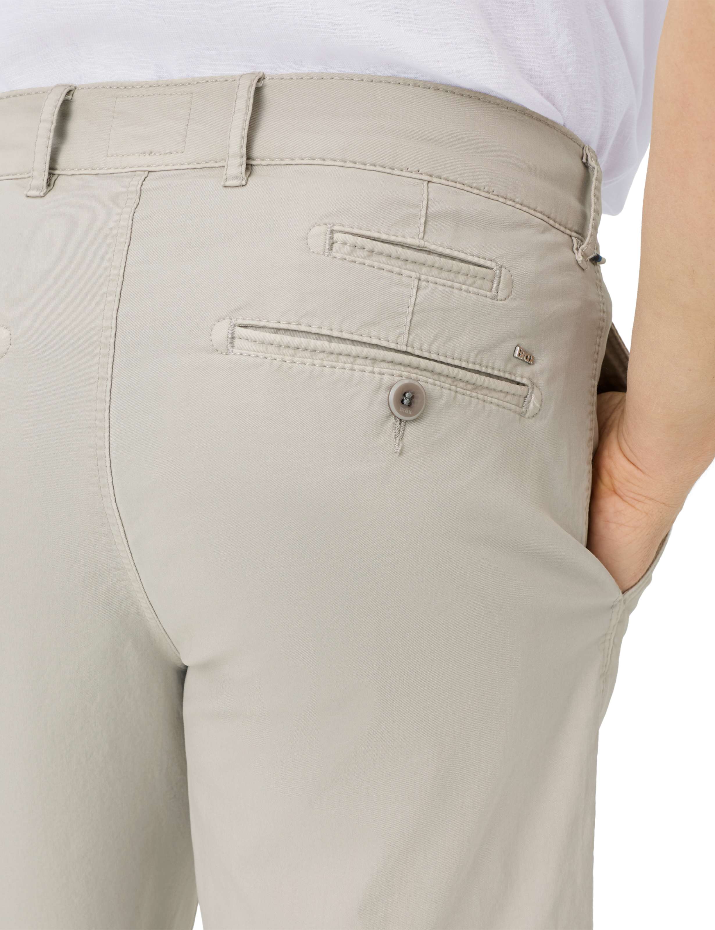 Heren Style BARI Lichtgrijs Regular Fit Detail 1