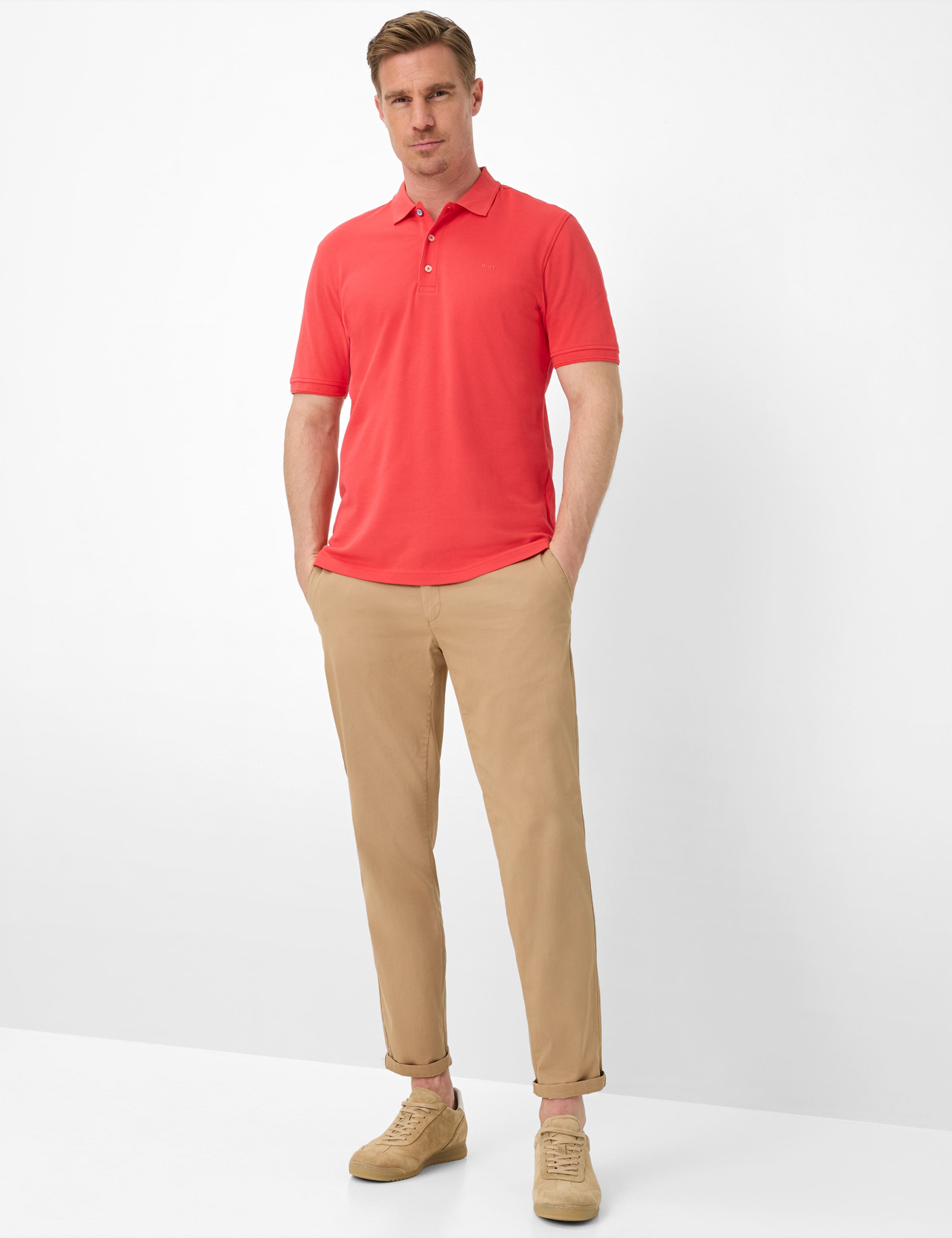 Herren Style PETE Rot  Model Outfit