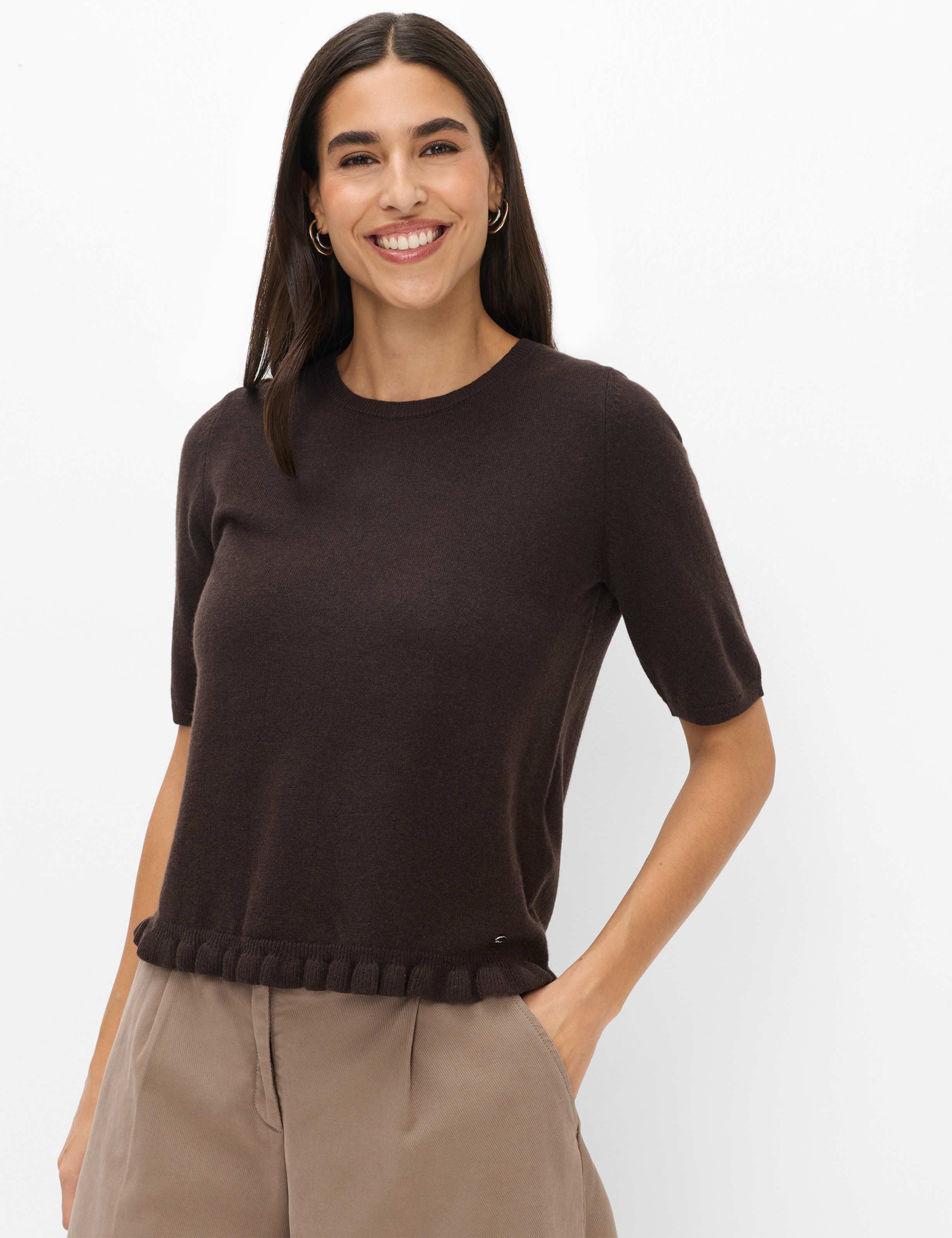 Damen Style NINA Dunkelbraun  Model Front
