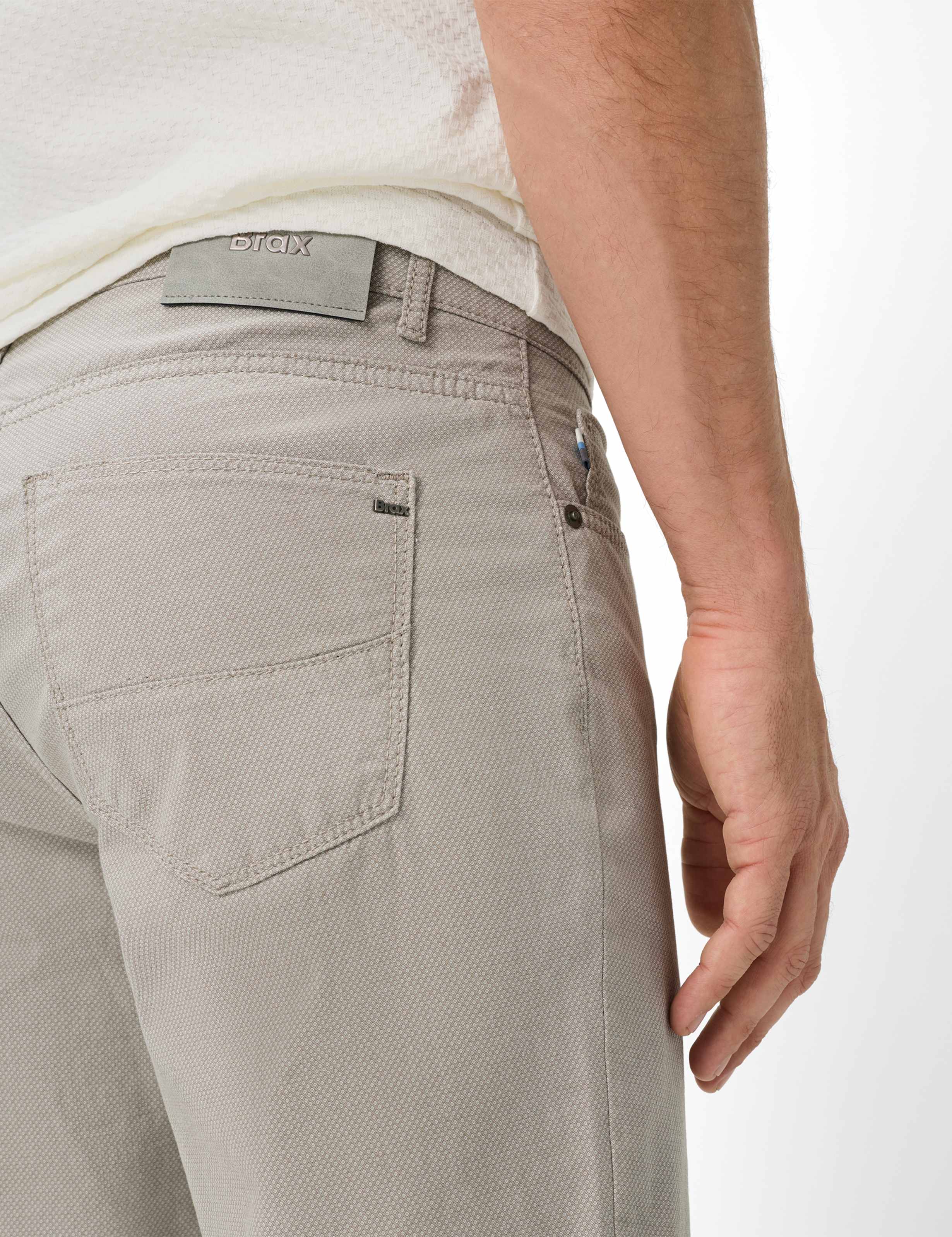 Men Style CADIZ Light Beige Straight Fit Detail 2