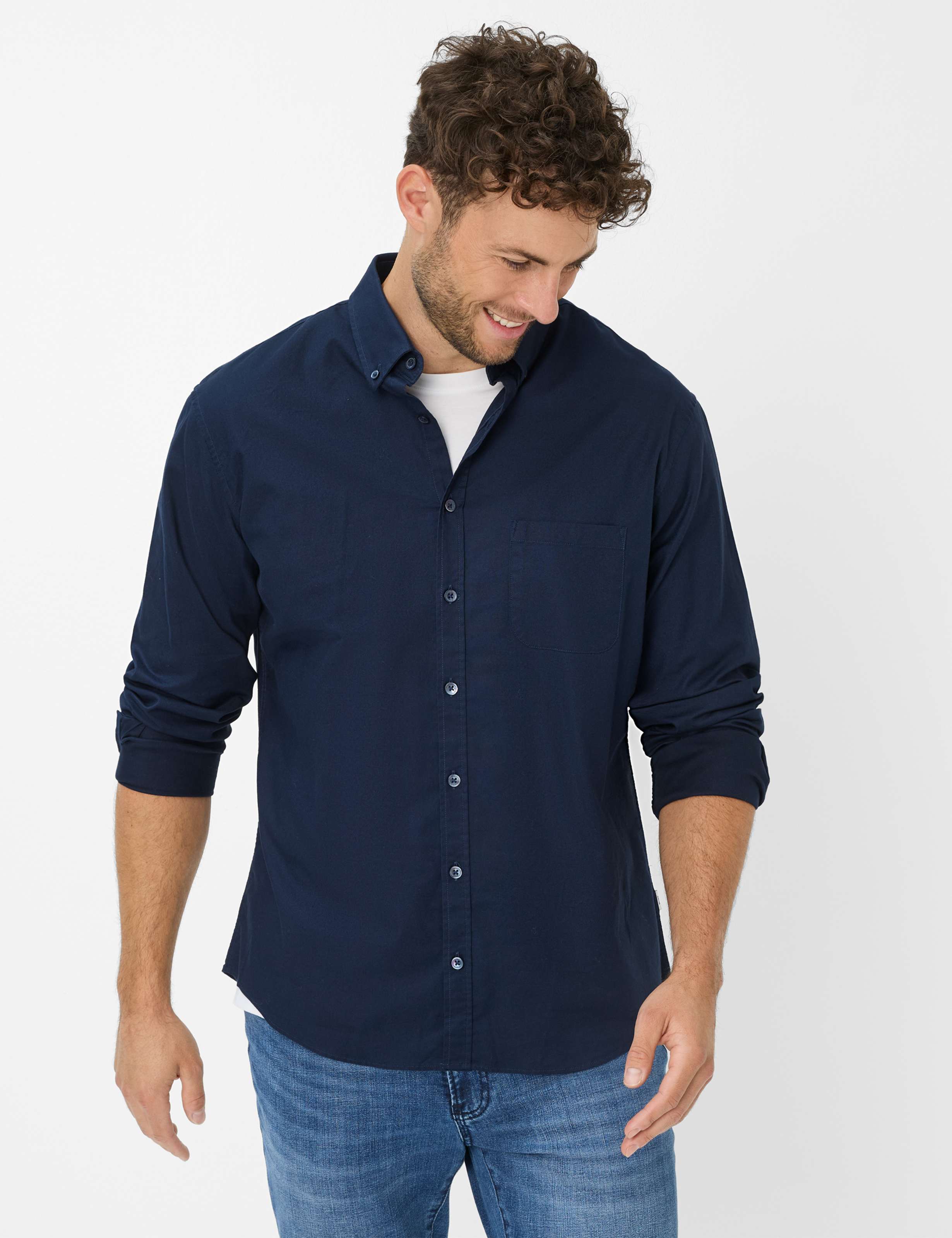 Thumbnail - Brax Herren Hemd Style DANIEL universe, Blau, Gr. XL