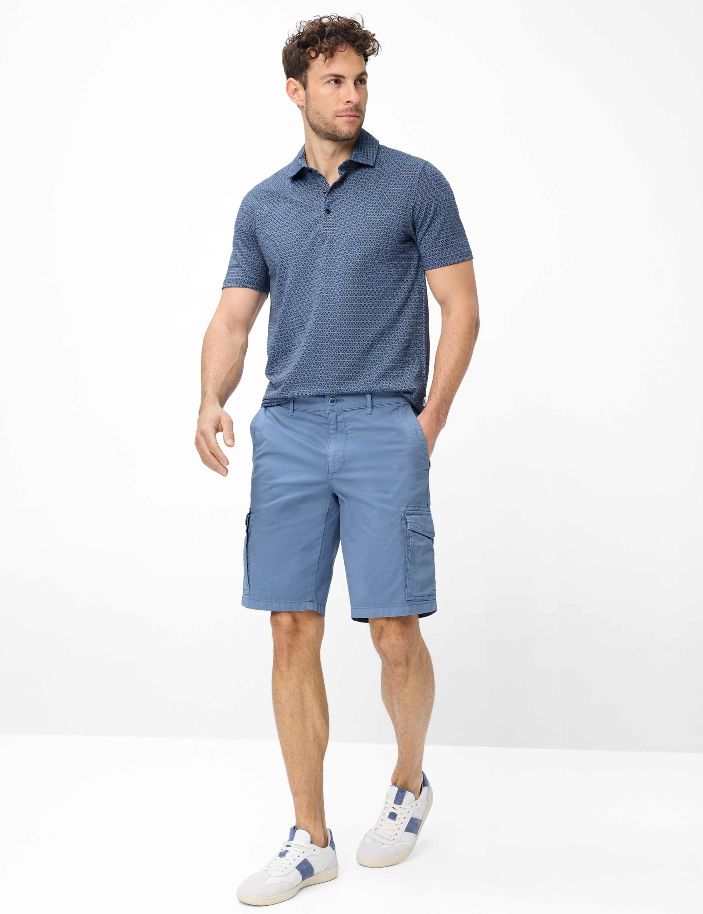 Heren Style BRAZIL Blauw Regular Fit Model outfit