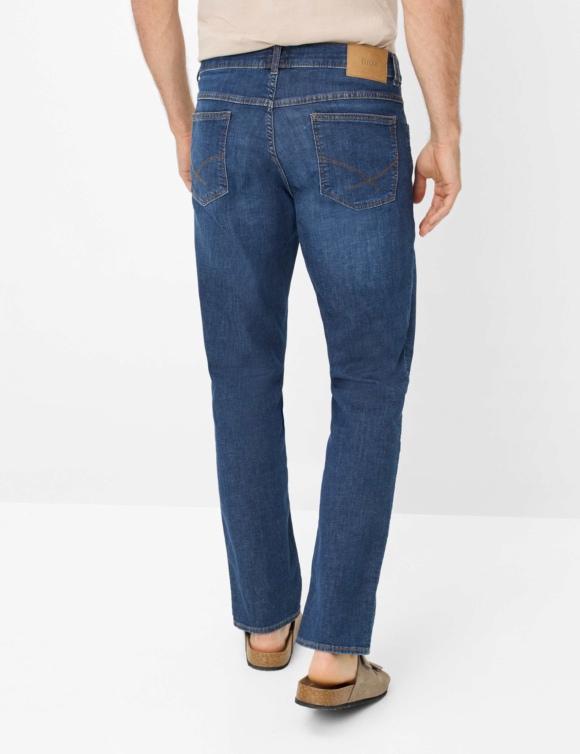 Thumbnail - Brax Herren Five-Pocket-Hose Style COOPER DARK BLUE USED, denim dunkelblau, Gr. 35/30