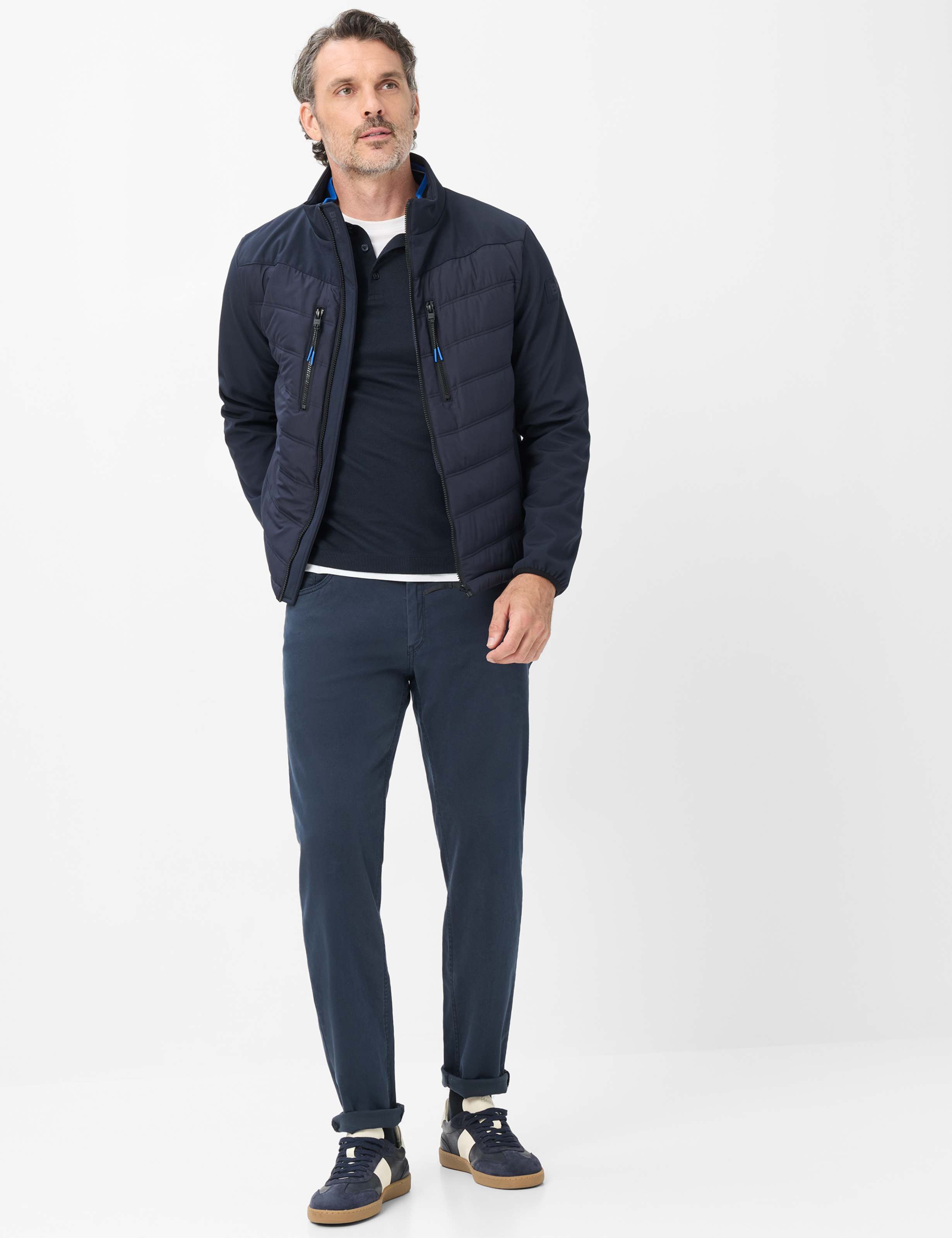 Men Style LENN Dark Blue Modern Regular Fit Model Outfit