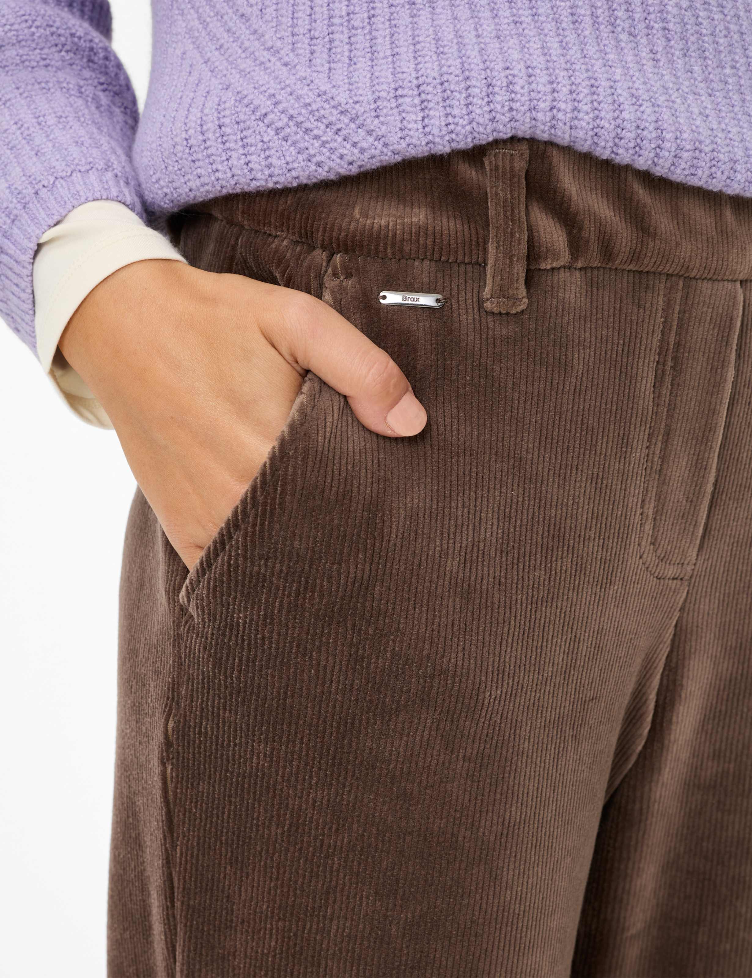 Damen Style MAINE Dunkelbraun Wide Leg Detail 2