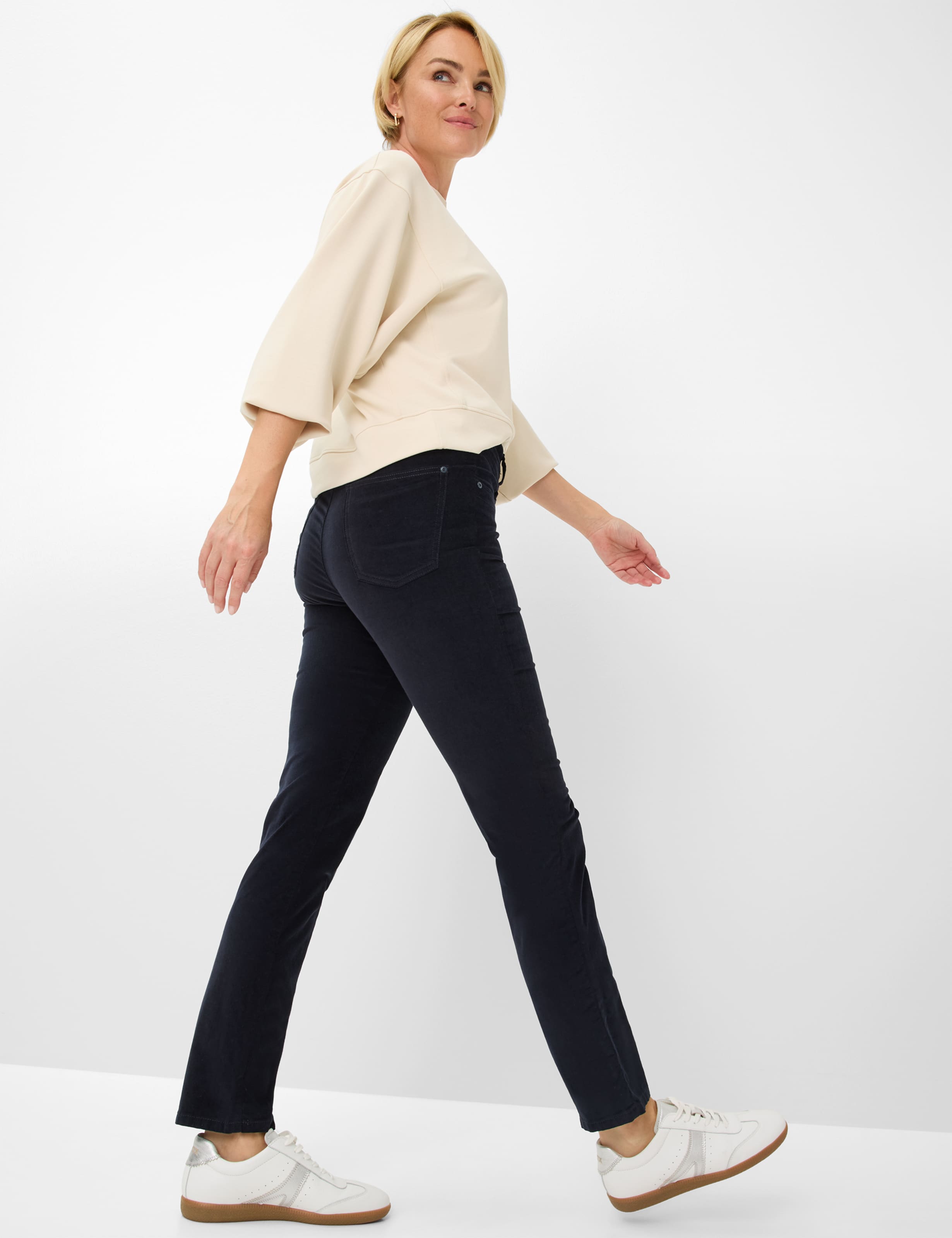 Damen Style LAURA NEW Dunkelblau Super Slim Fit Detail 1