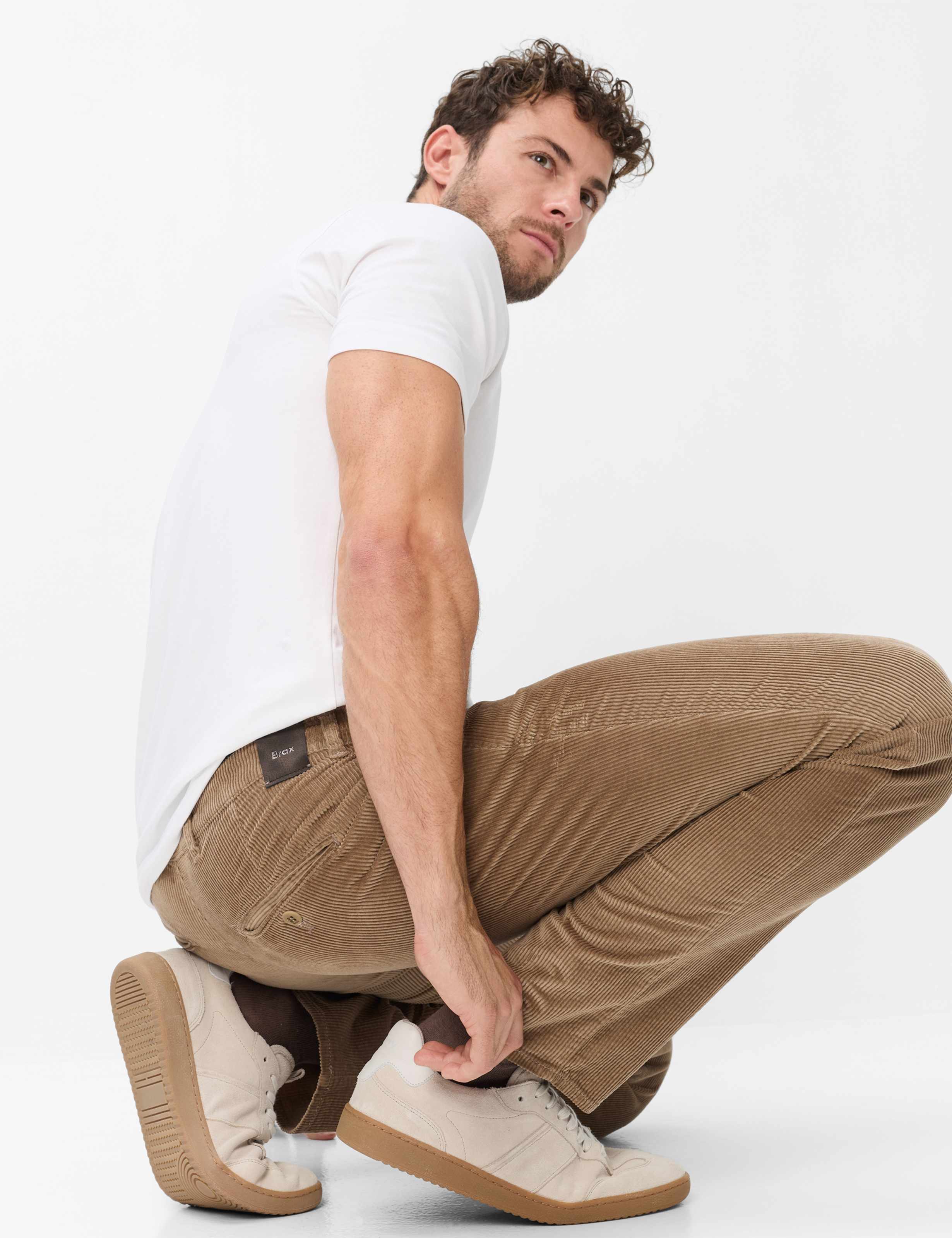 Homme Style FABIO Marron Clair Modern Fit Détail 1