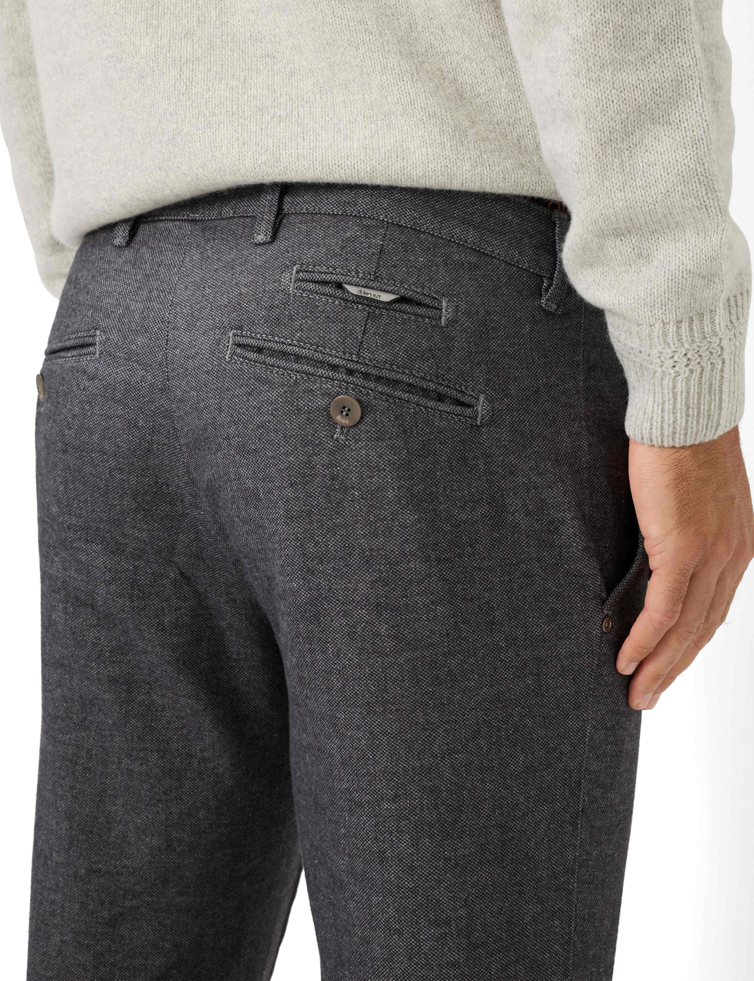 Homme Style FABIO Gris Foncé Modern Fit Détail 2