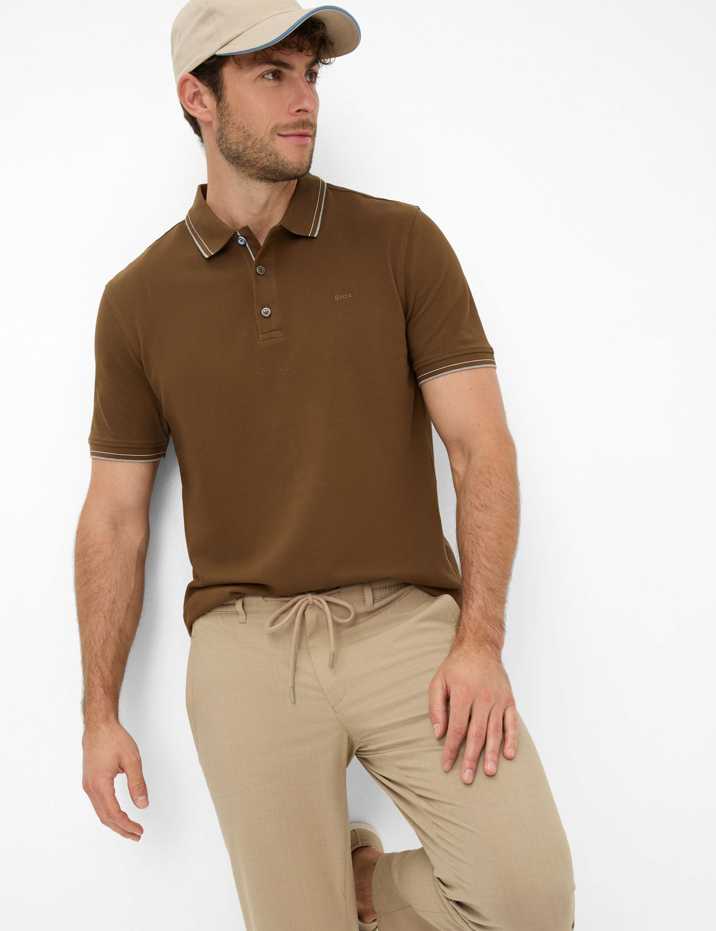 Homme Style PHIL Beige Modern Fit Détail 1