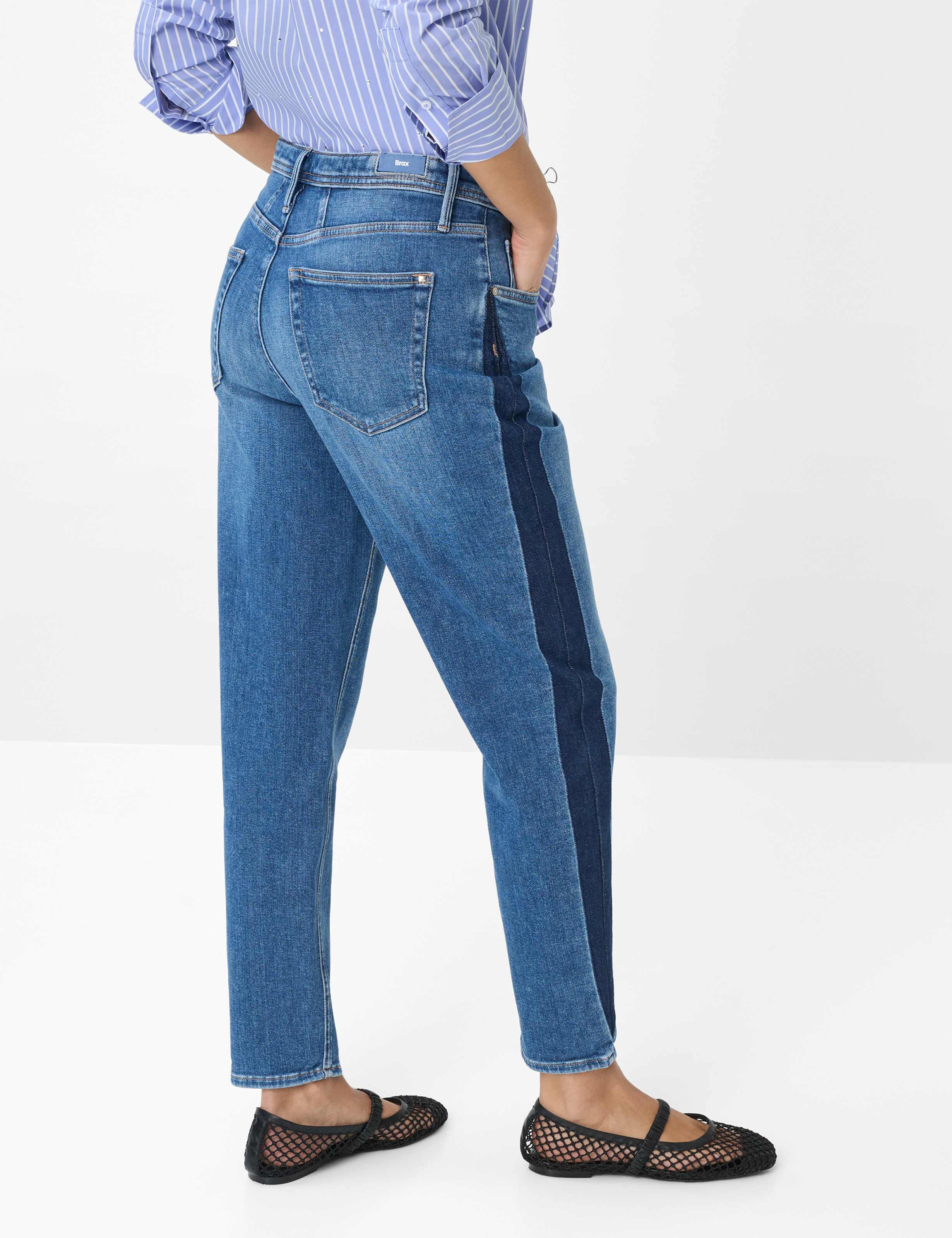 Damen Style MILEY S Denim Blau Modern Fit Model Rueck