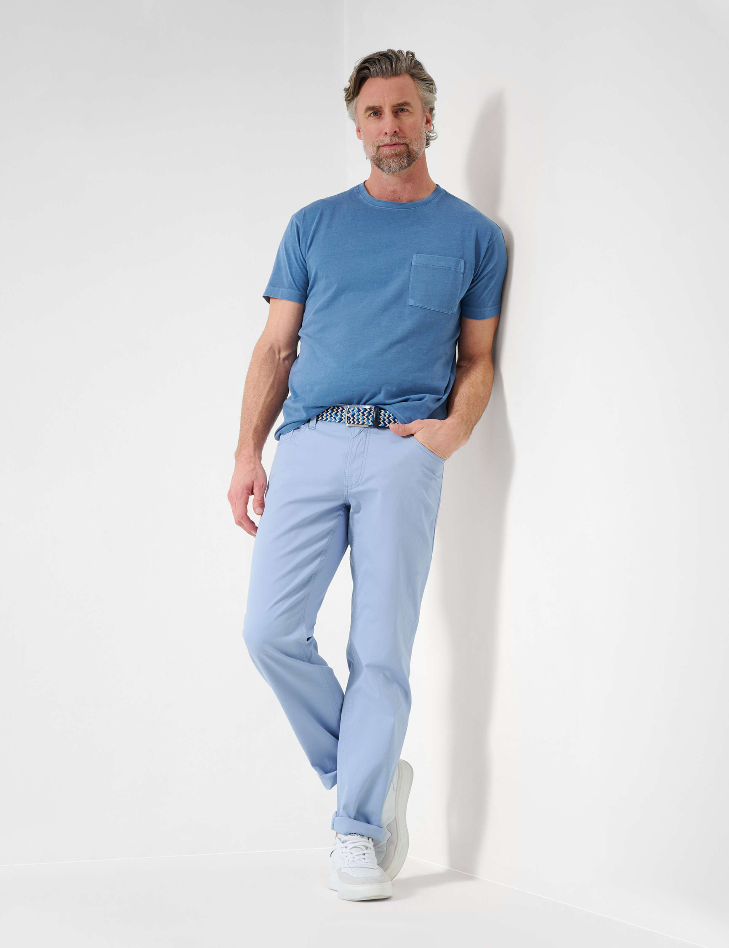 Herren Style LUKE Hellblau Regular Fit Model Outfit
