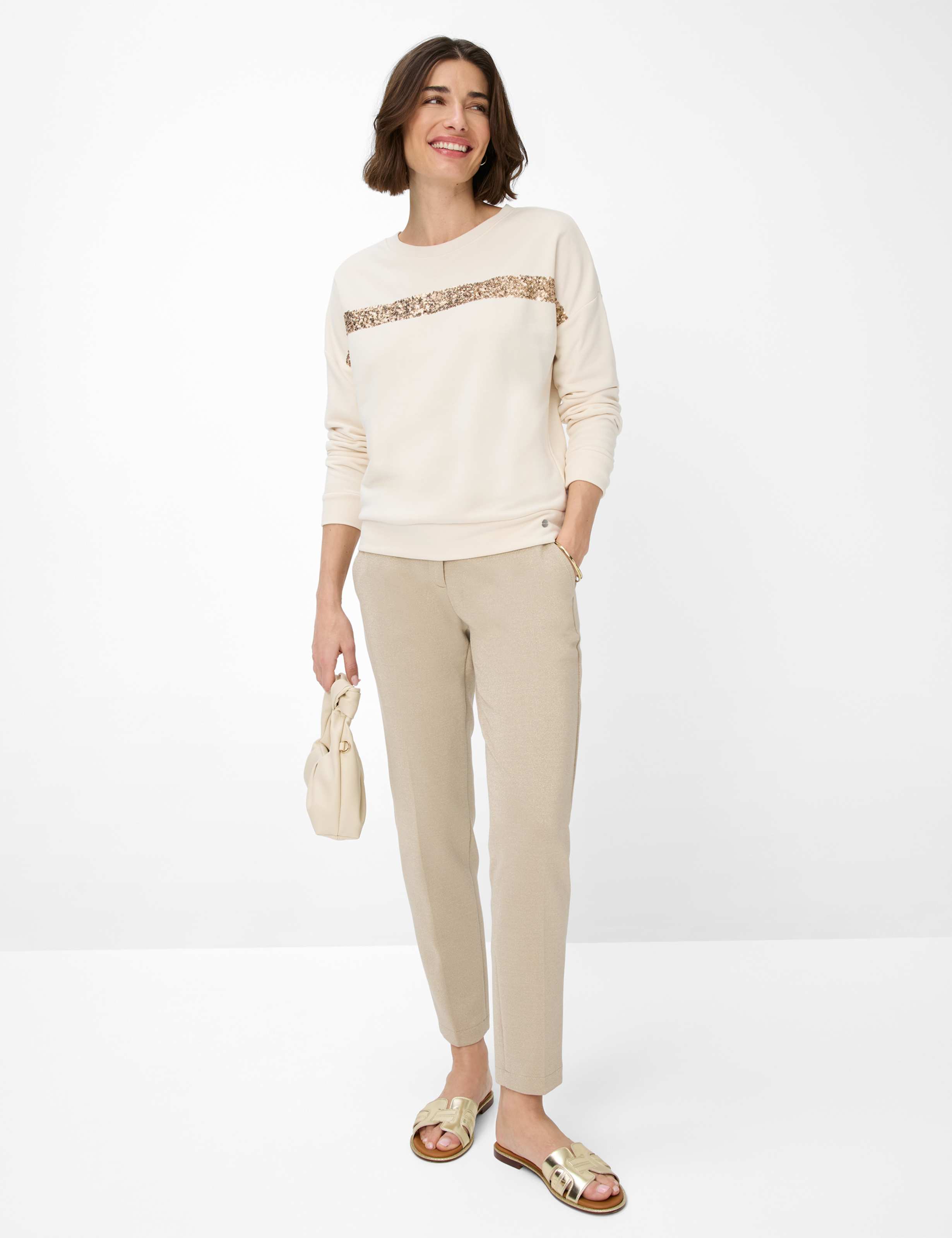 Damen Style BO Cremeweiß  Model Outfit