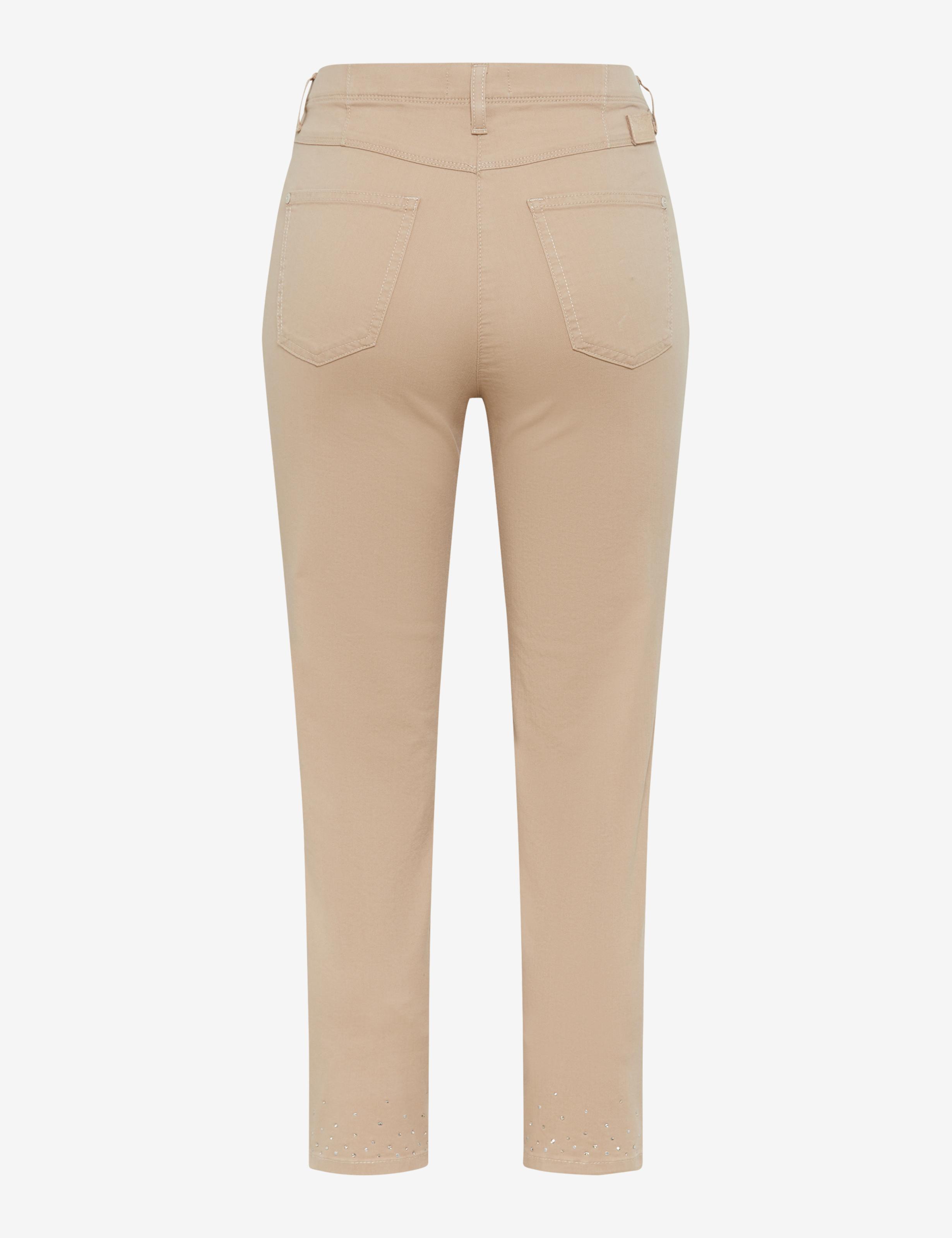 Damen Style LAURA 6/8 Beige Super Slim Fit Freisteller Rueck