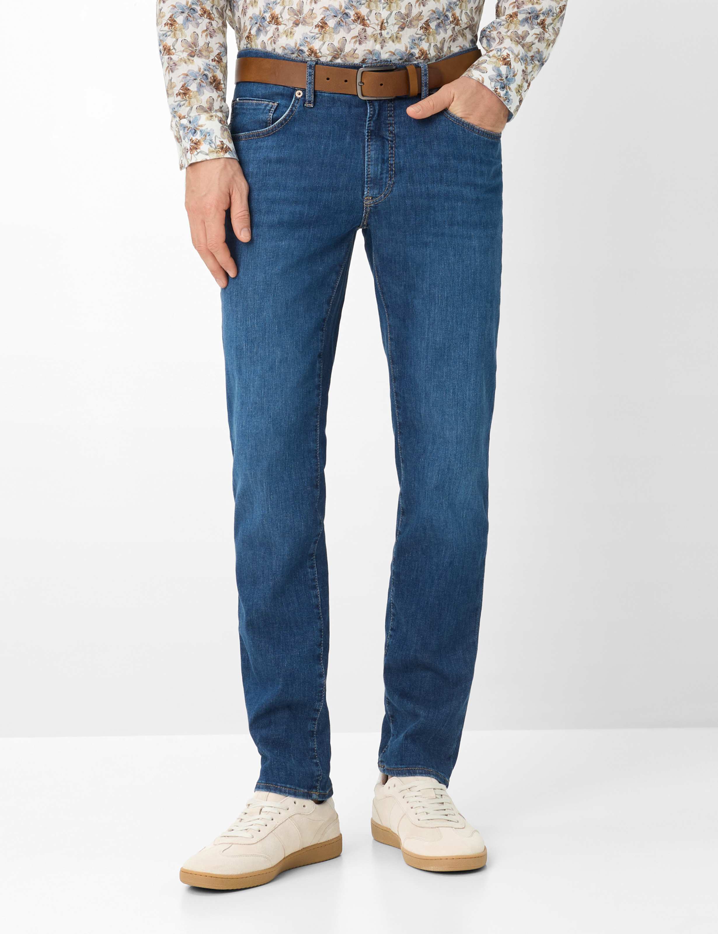 Thumbnail - Brax Herren Five-Pocket-Hose Style CHUCK DARK BLUE USED, denim dunkelblau, Gr. 40/36