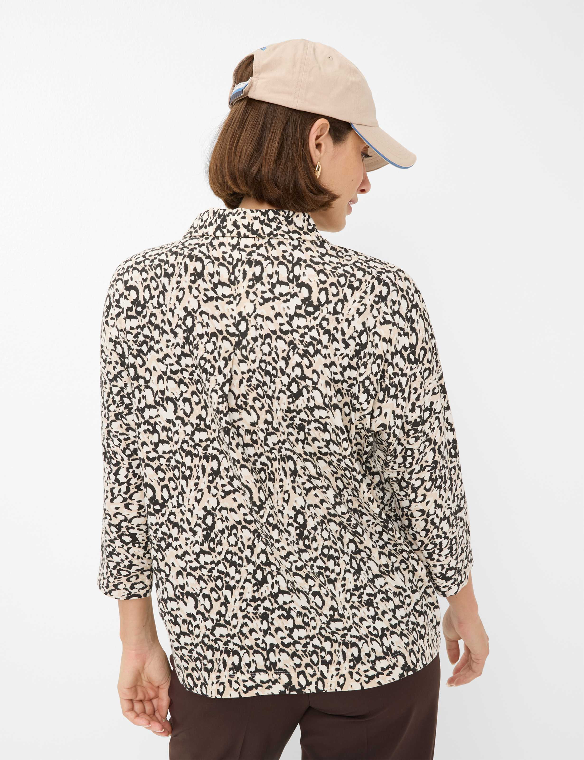 Thumbnail - Brax Damen Bluse Style CELIA M canvas, cremeweiß, Gr. 40