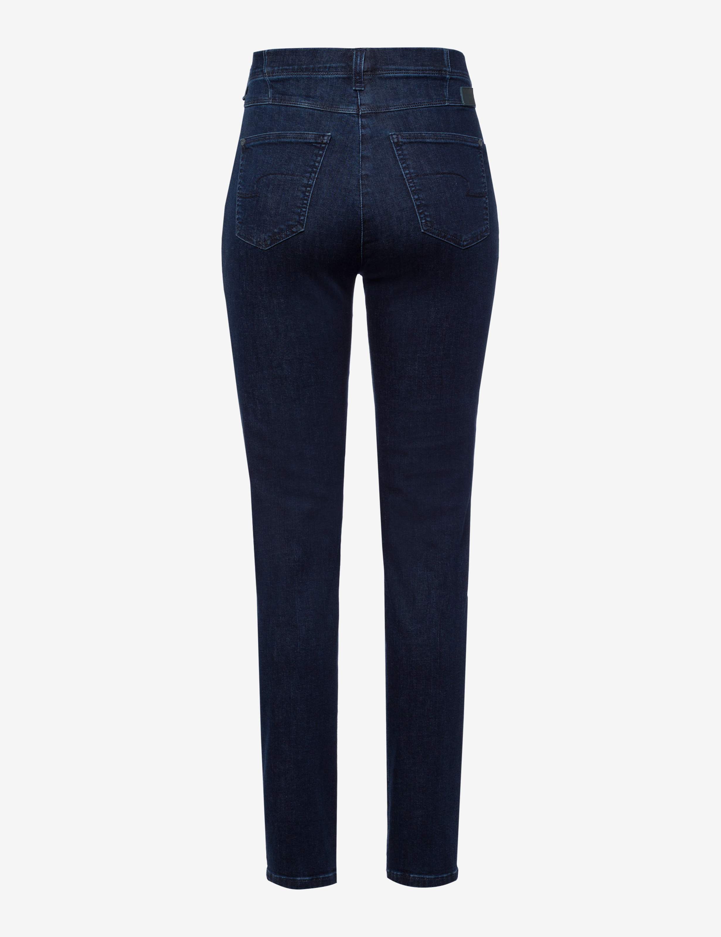 Dame Style LAURA NEW Denim Mørkeblå Super Slim Fit Udskæring bagpå
