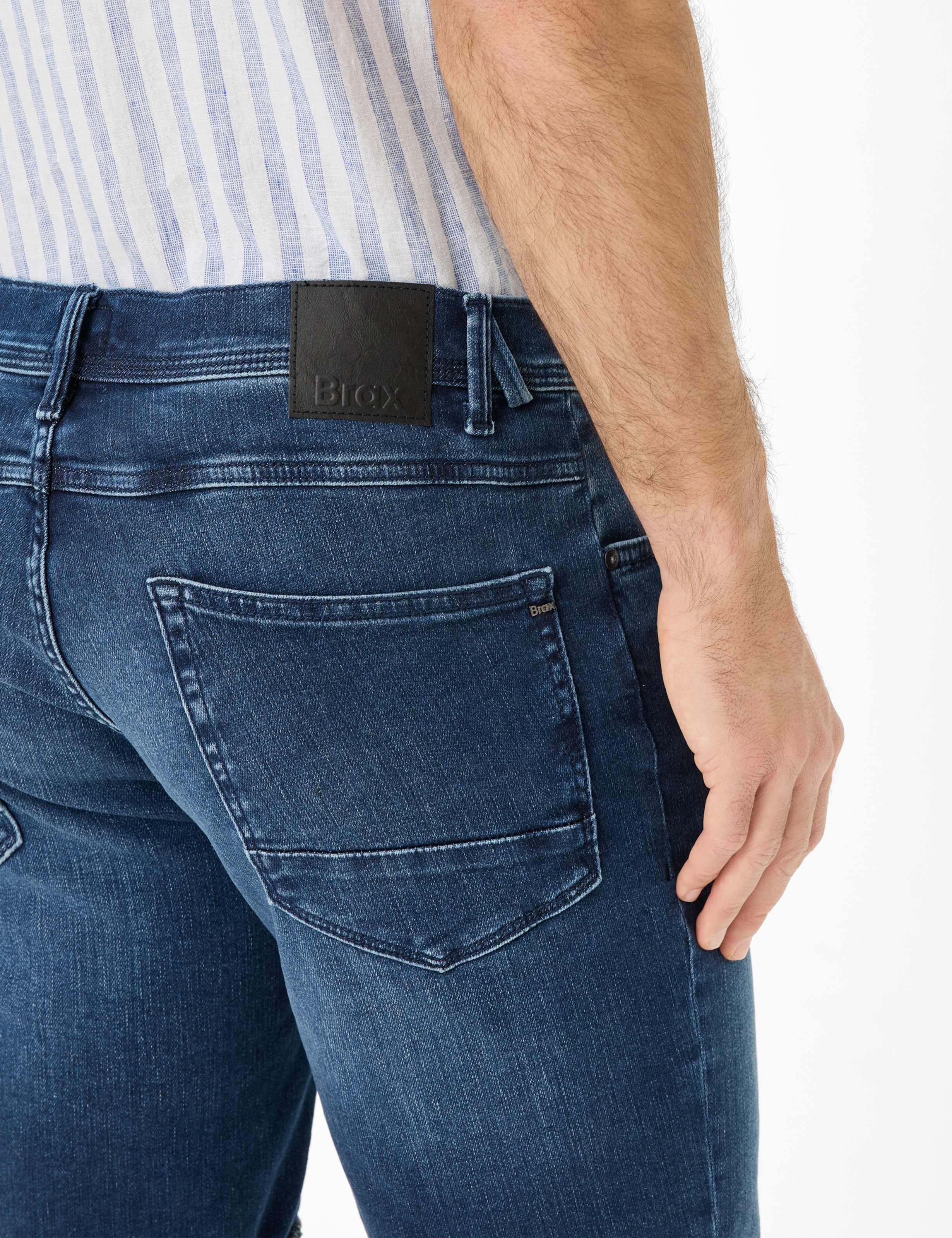 Herren Style CHRIS Denim Dunkelblau Slim Fit Detail 2