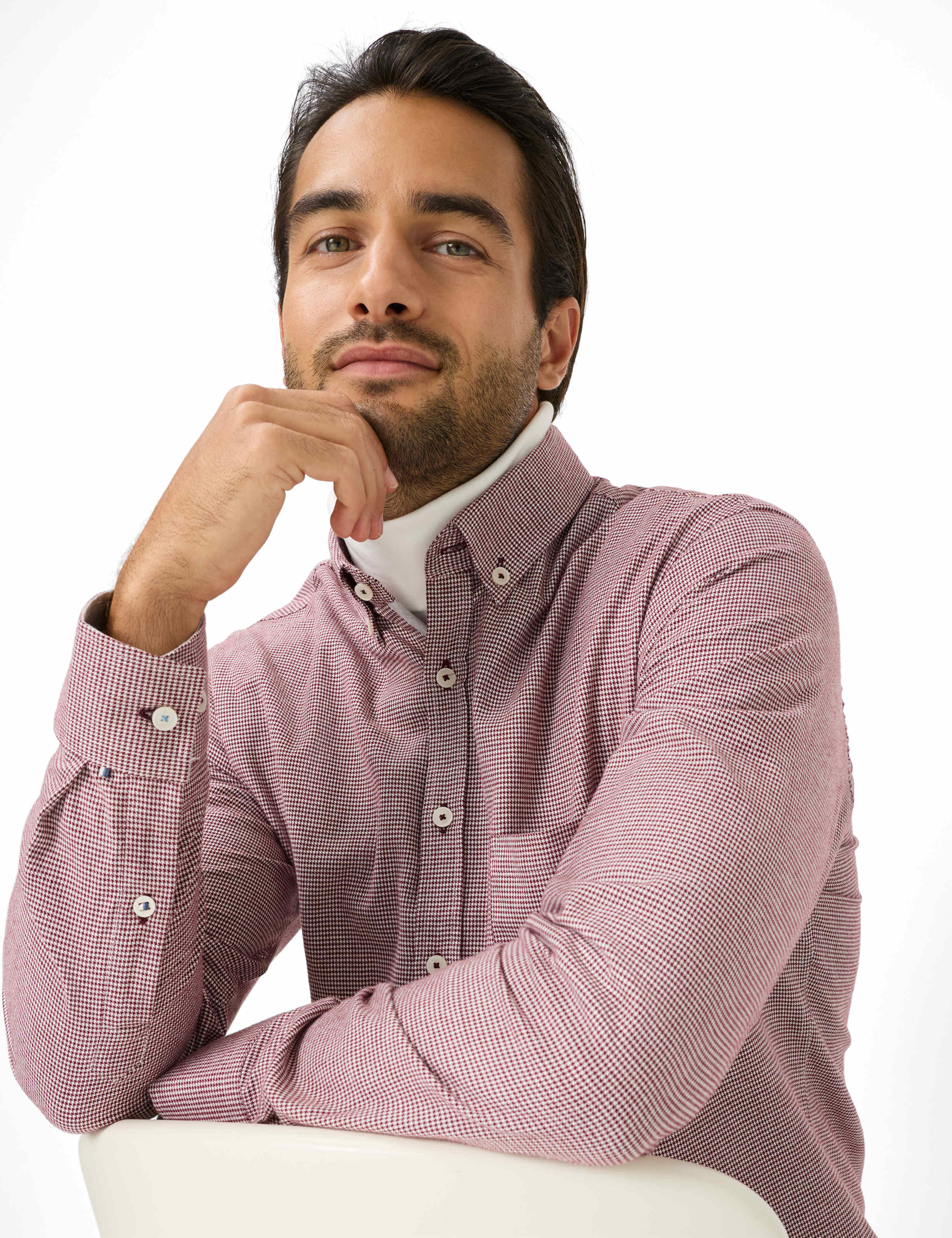 Herren Style DANIEL Dunkelrot  Detail 1