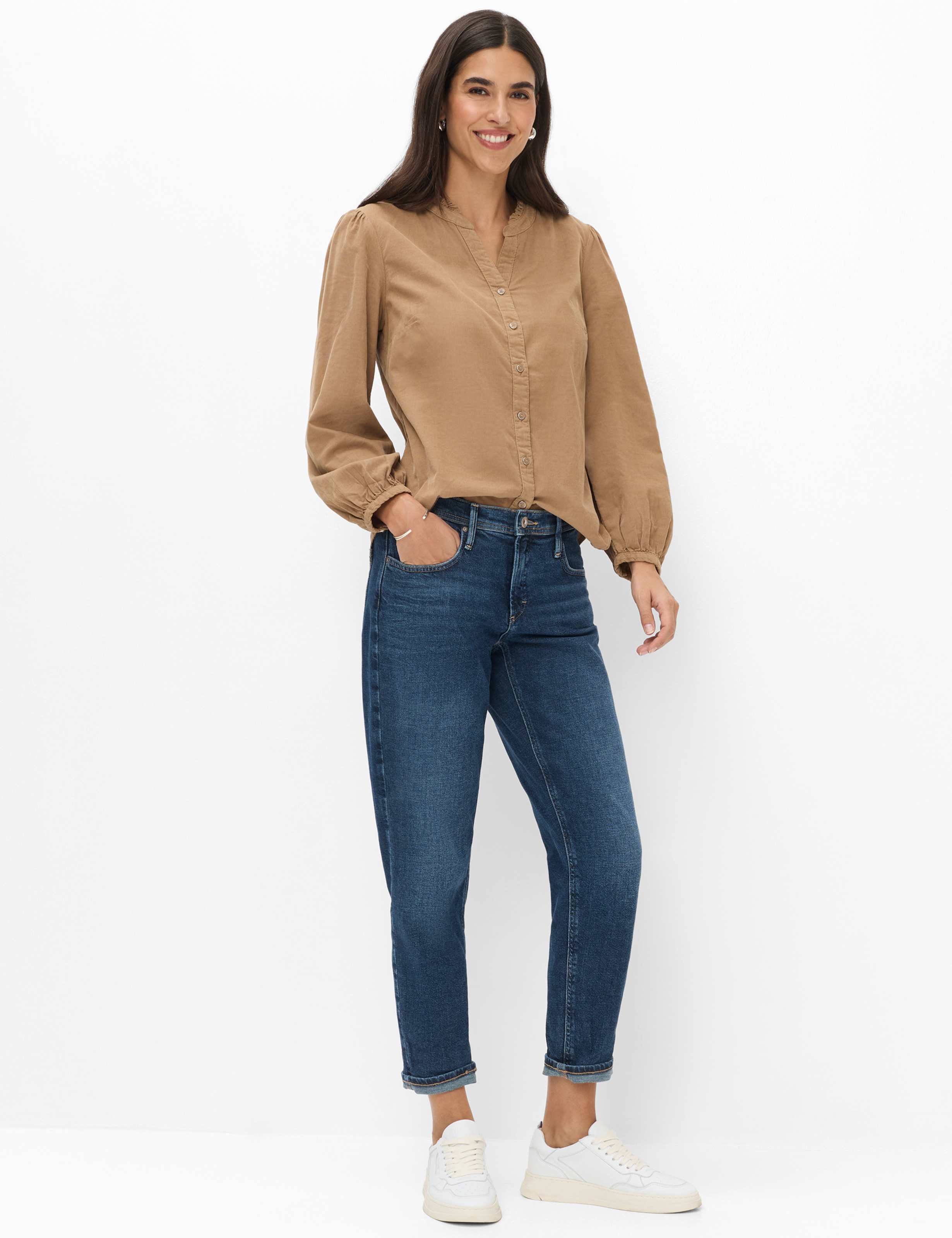 Damen Style MILEY S Denim Blau Tapered Fit Model Outfit