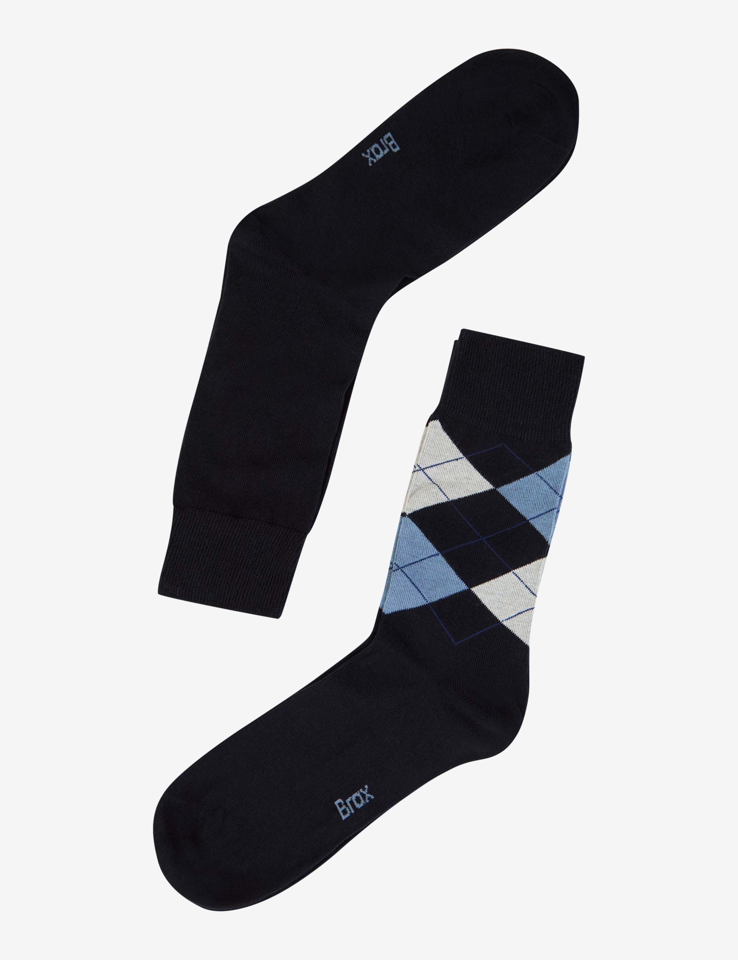 Herren Style HERRENSOCKEN Dunkelblau  Freisteller Rueck