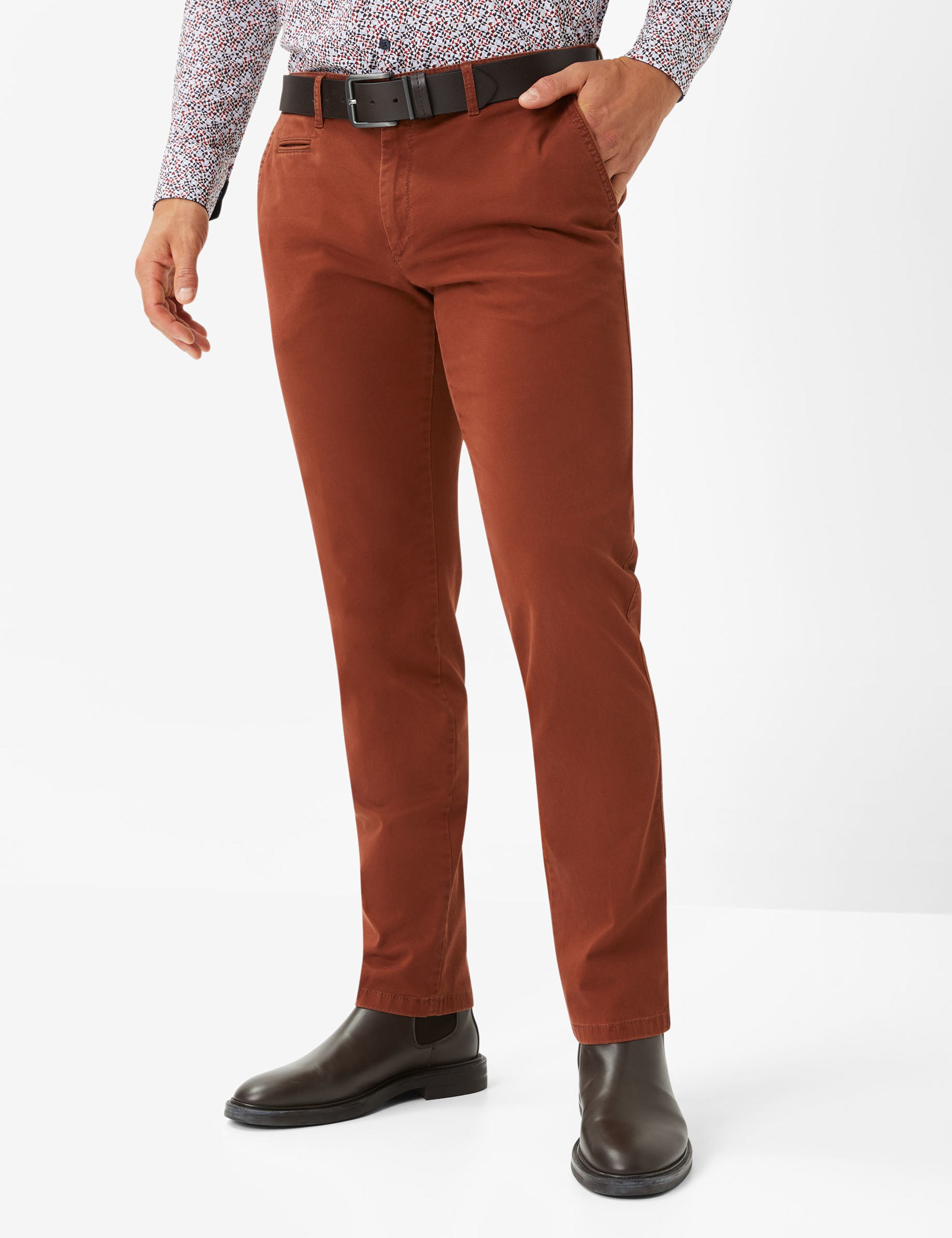 Herenmode Chino s Broeken Style EVEREST ROST Regular Fit