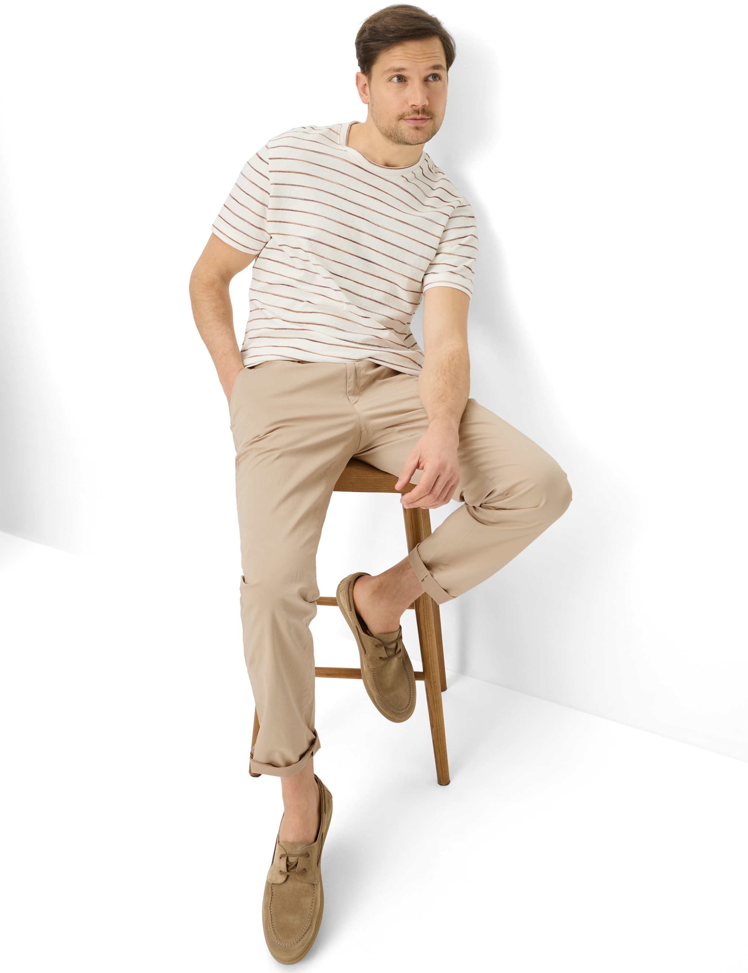 Men Style EVEREST Light Brown Regular Fit Detail 1