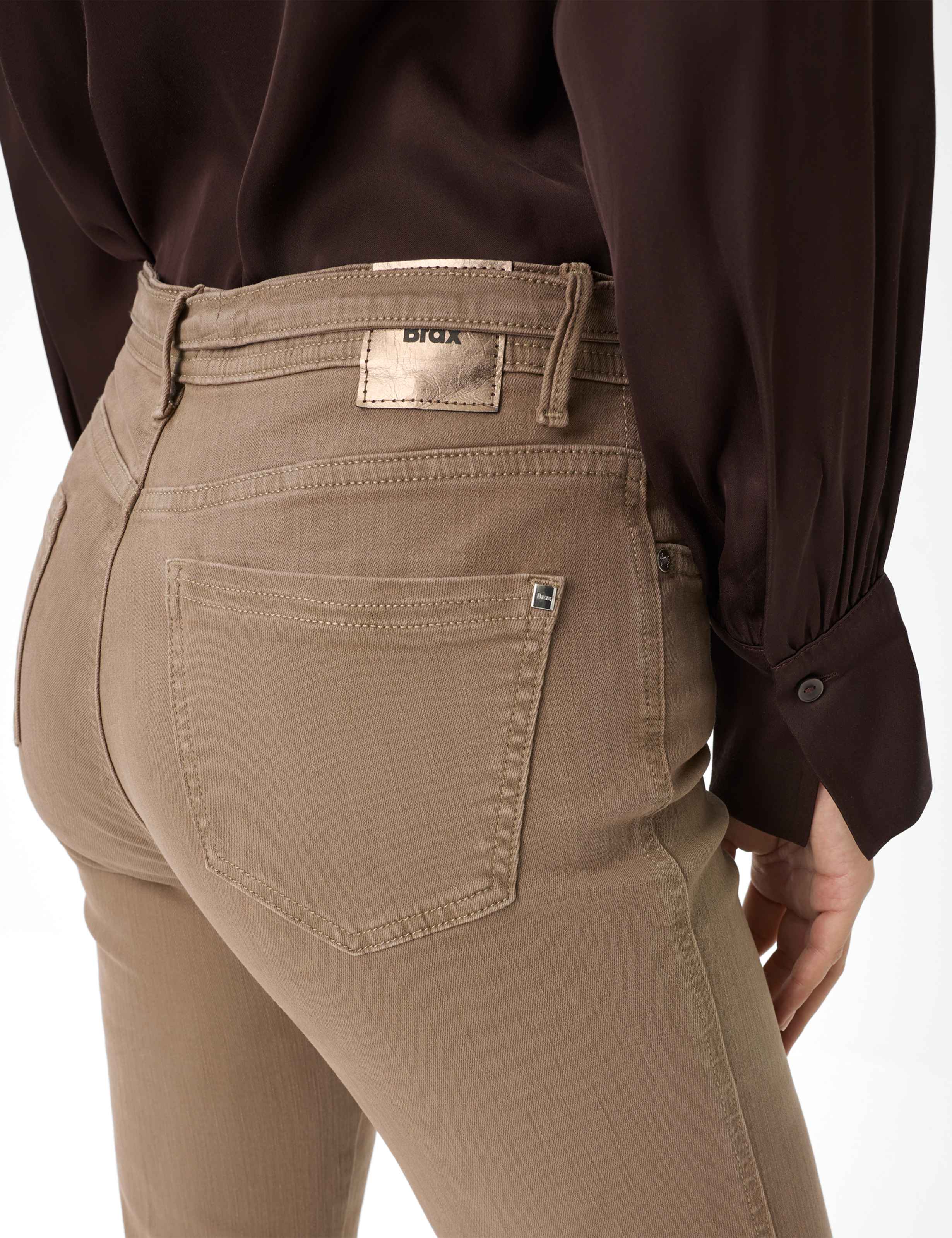 Damen Style MARY Denim Hellbraun Regular Fit Detail 2