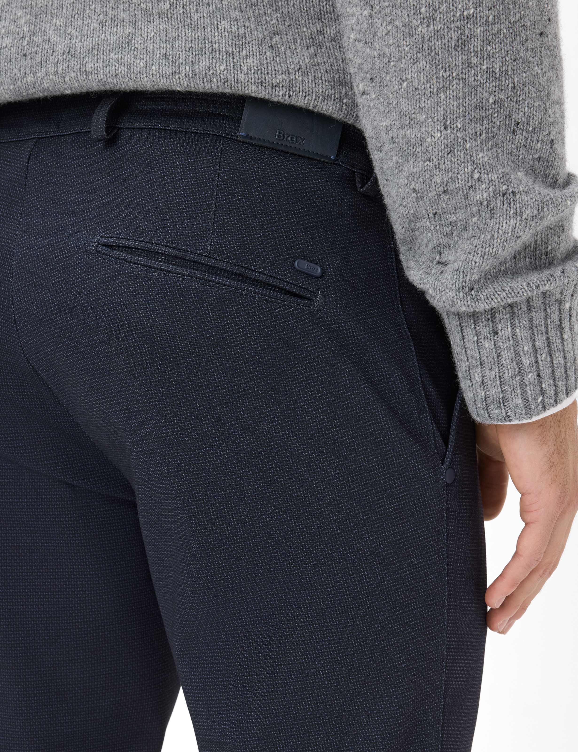 Men Style SILVIO Dark Blue Slim Fit Detail 2