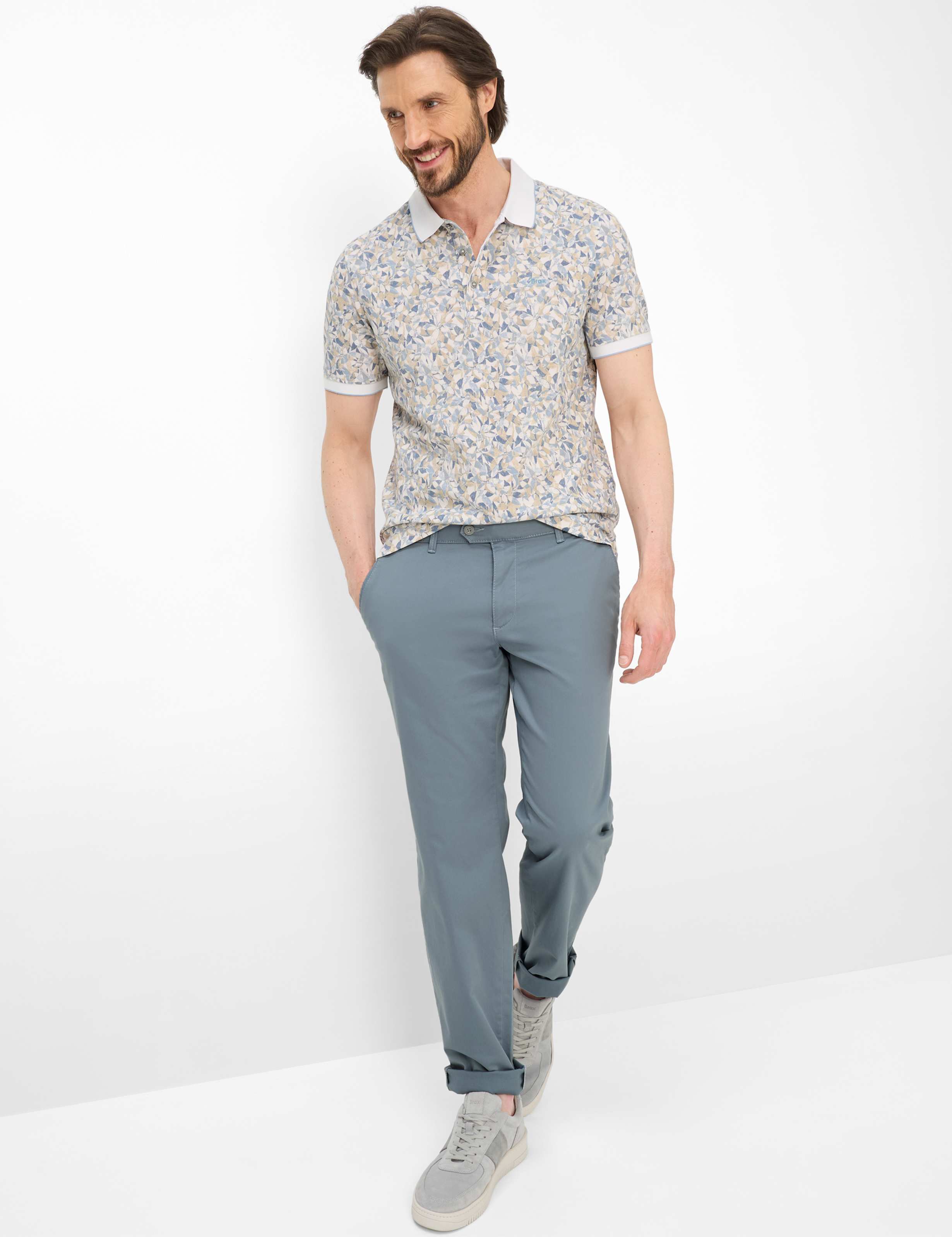 Herren Style JIM Blau Regular Fit Model Outfit