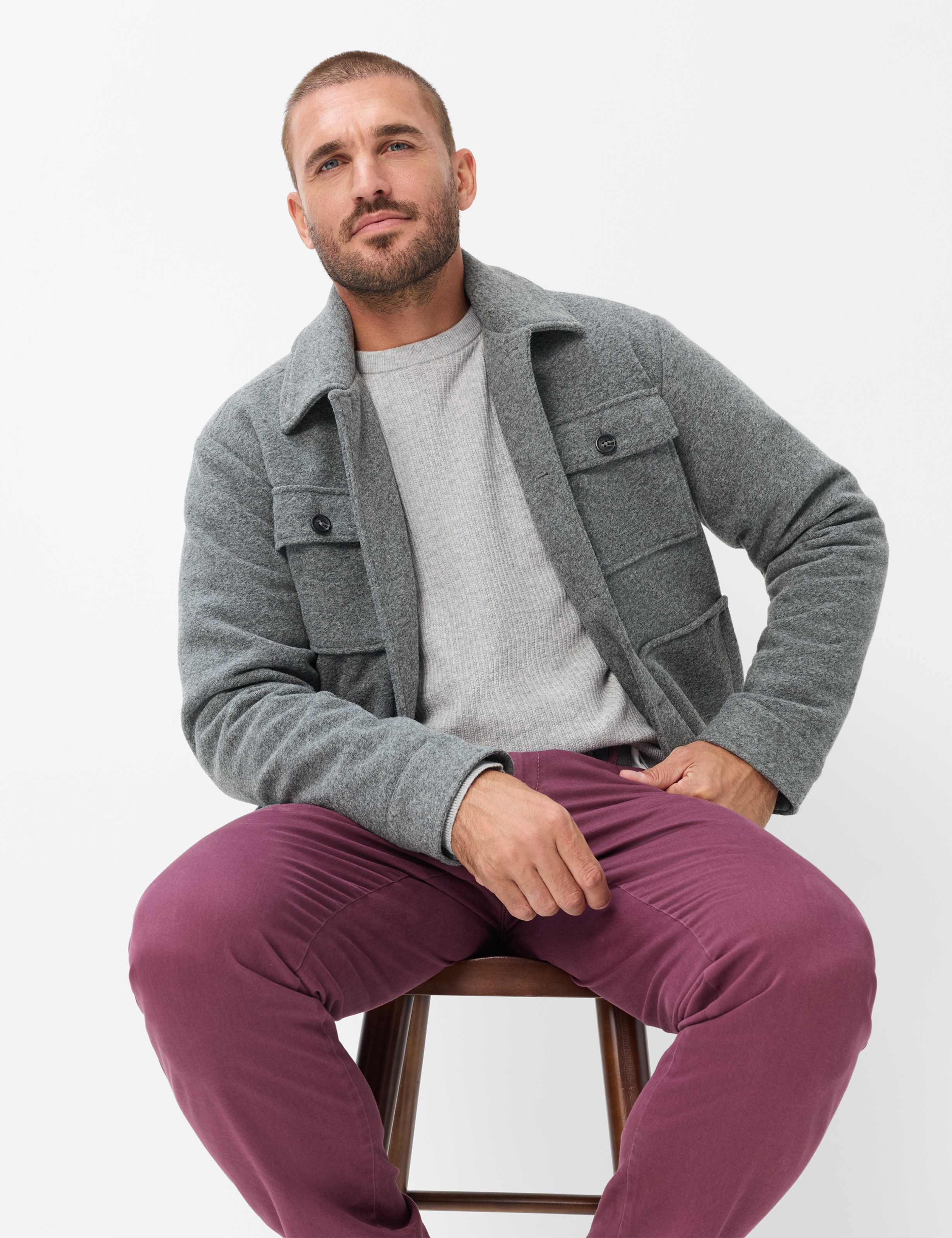 Homme Style EVEREST Violette Regular Fit Détail 1