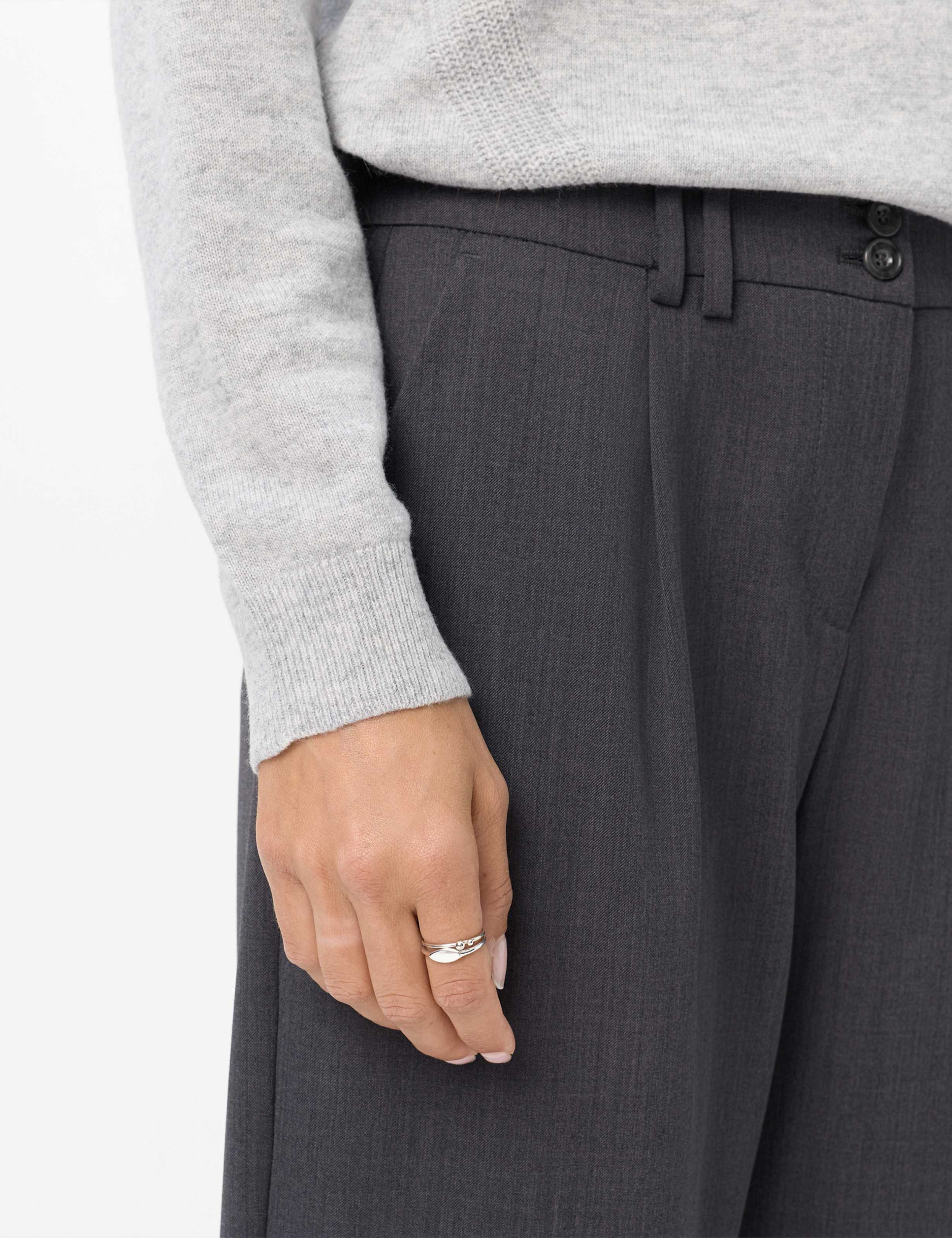 Women Style MEGAN S Dark Gray Barrel Fit Detail 2