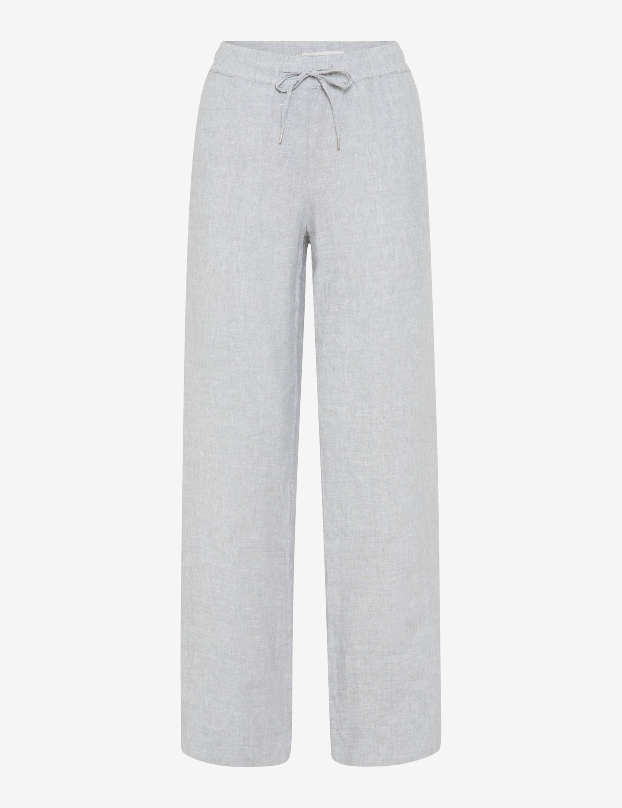 Damen Style FARINA Hellgrau Wide Leg Freisteller Front