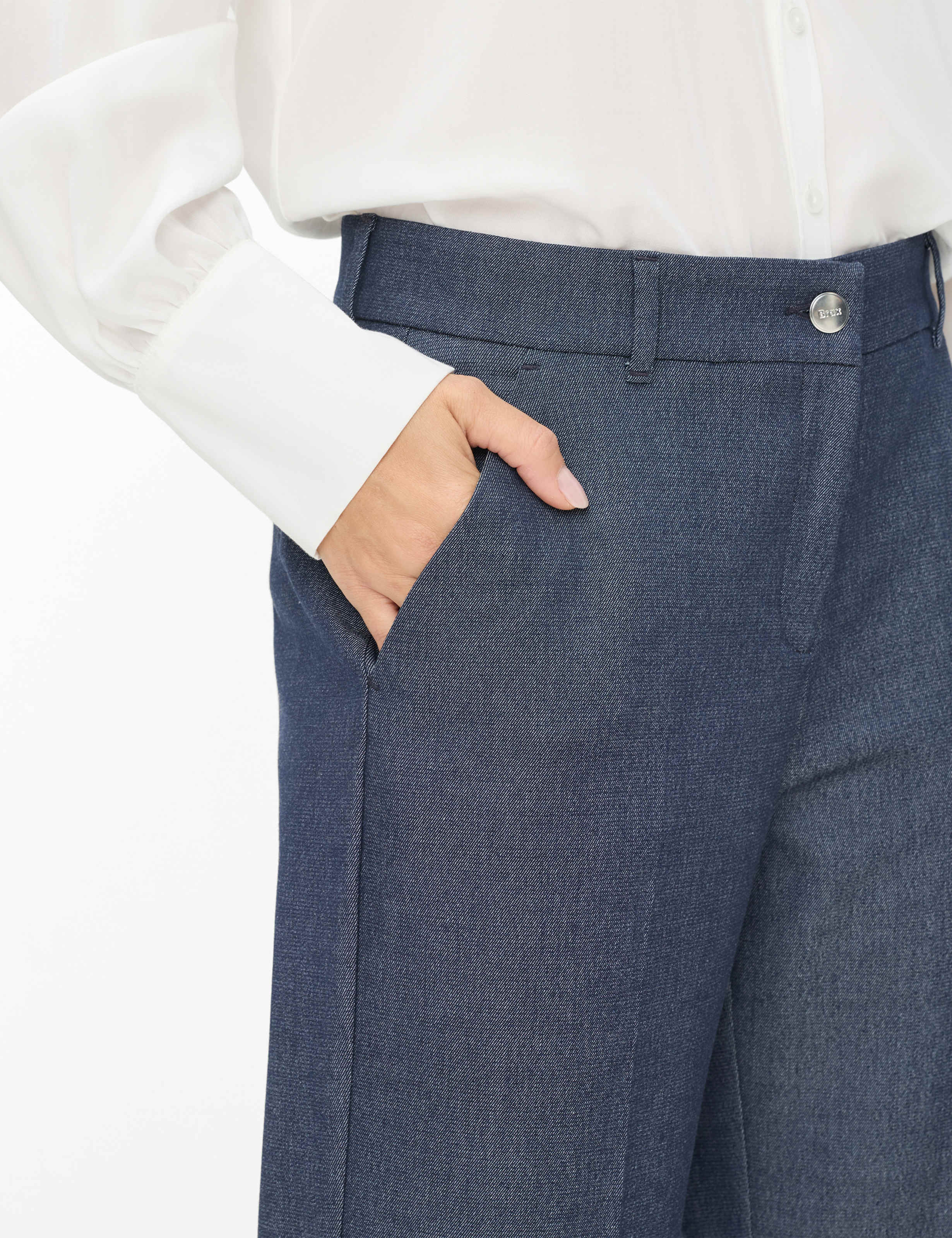 Damen Style MAINE Dunkelblau Wide Leg Detail 2