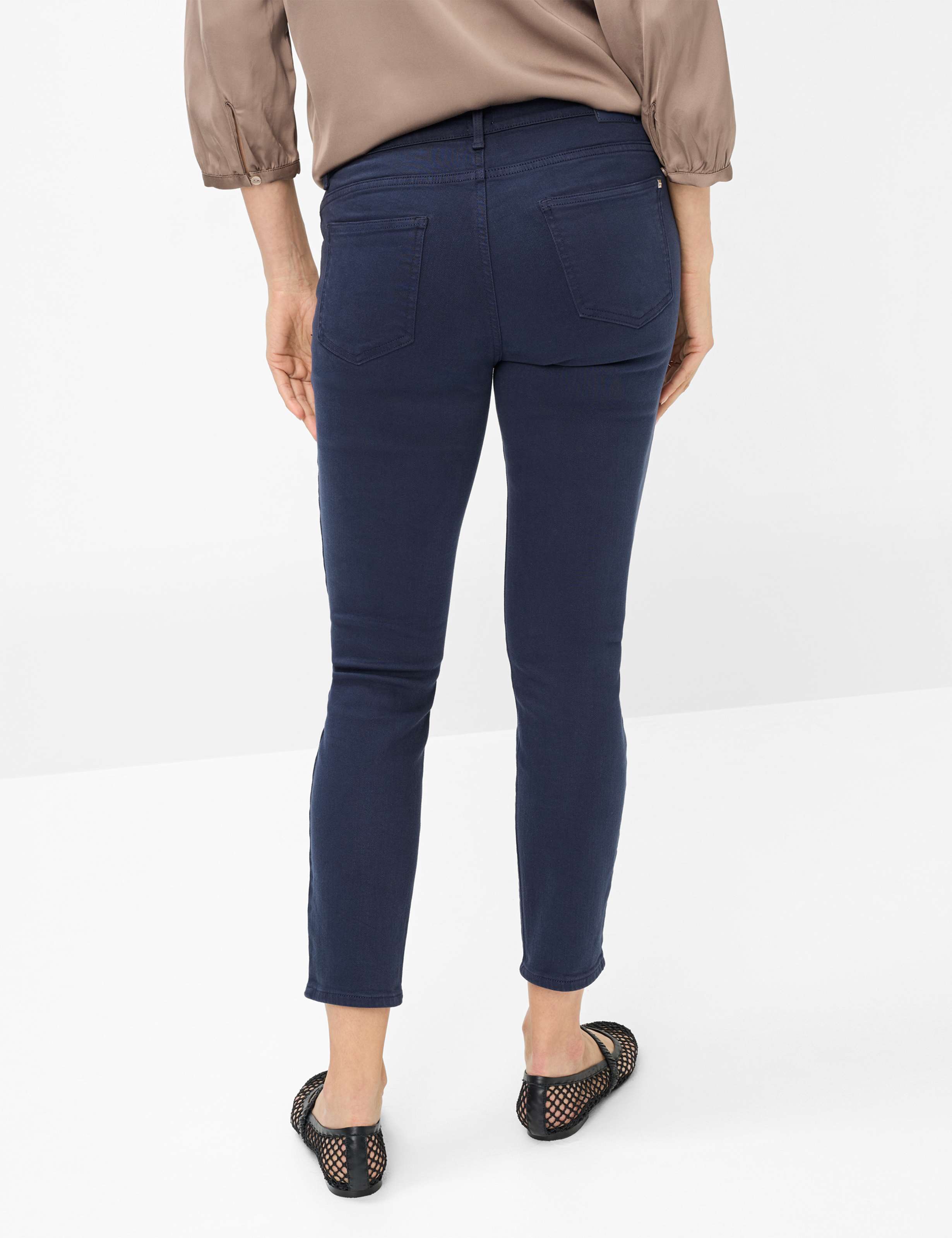 Women Style SHAKIRA S Denim Dark Blue Slim Fit Model back