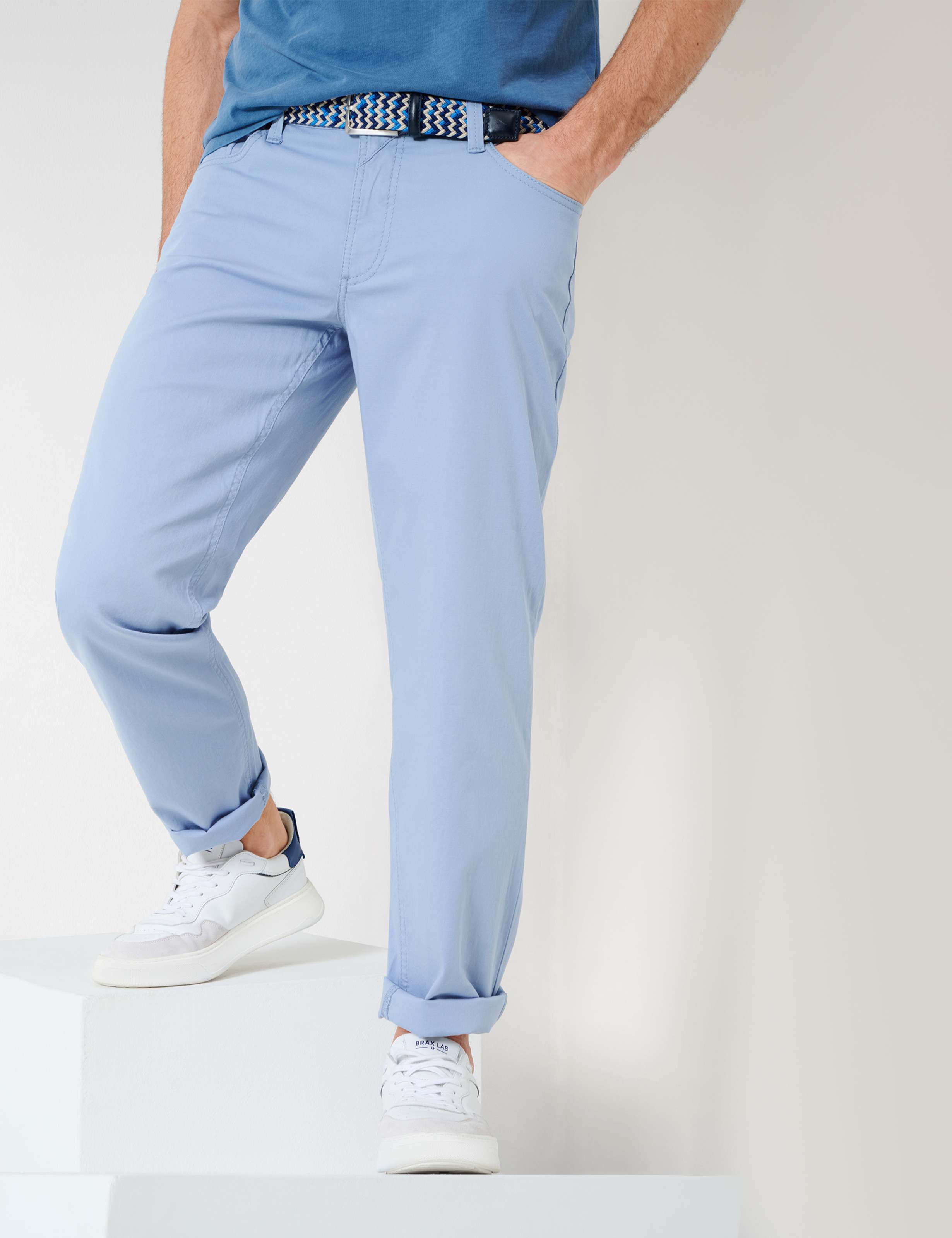 Herren Style LUKE Hellblau Regular Fit Detail 1