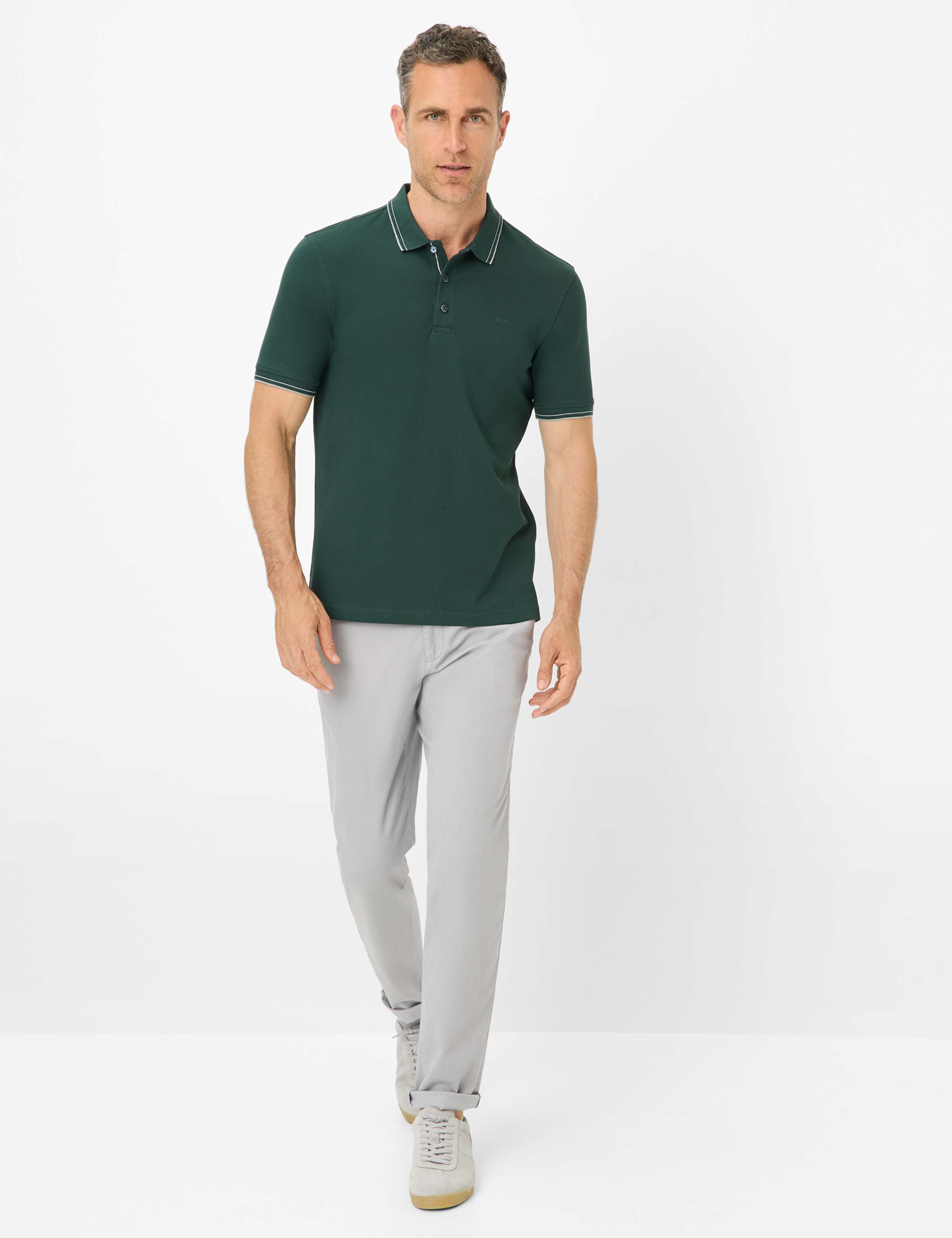 Herren Style PETE Dunkelgrün  Model Outfit